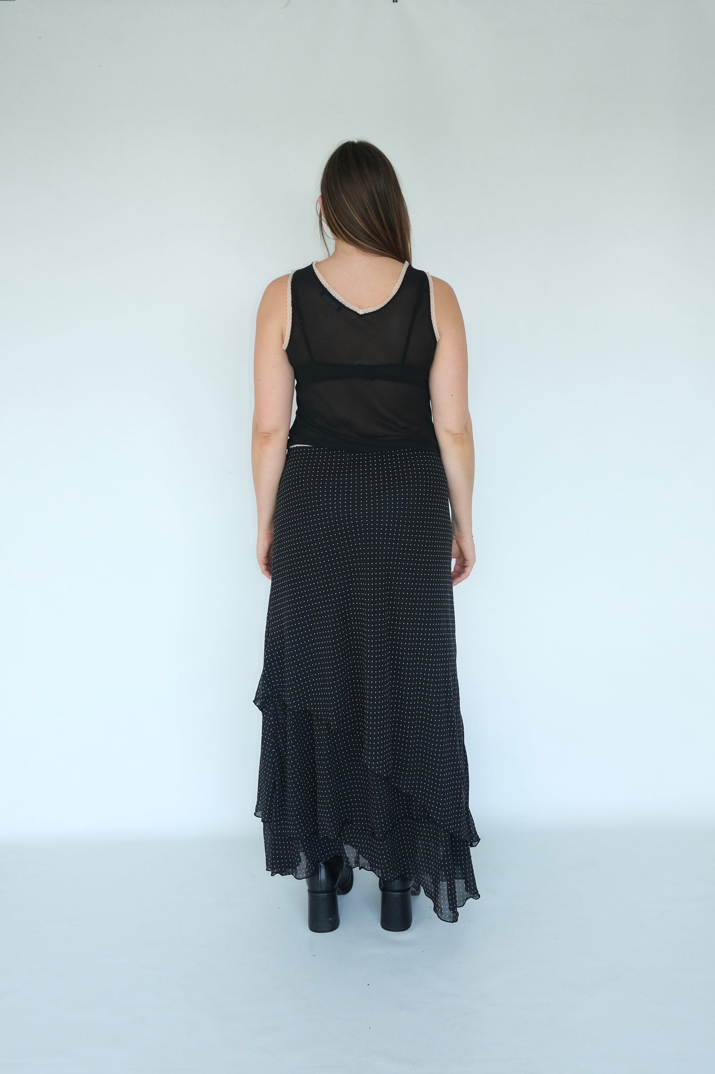 Polkadot Ruffle Skirt
