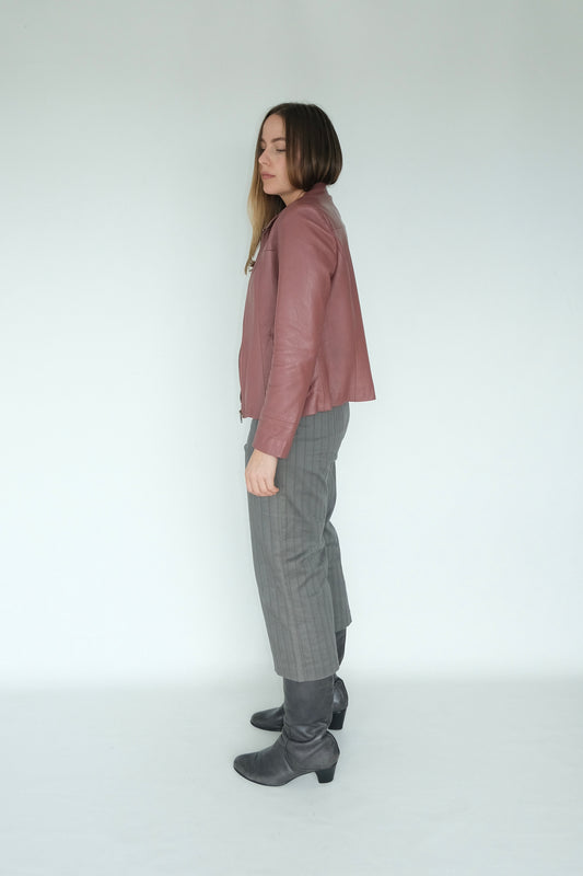 90’s Rosewood Leather Jacket