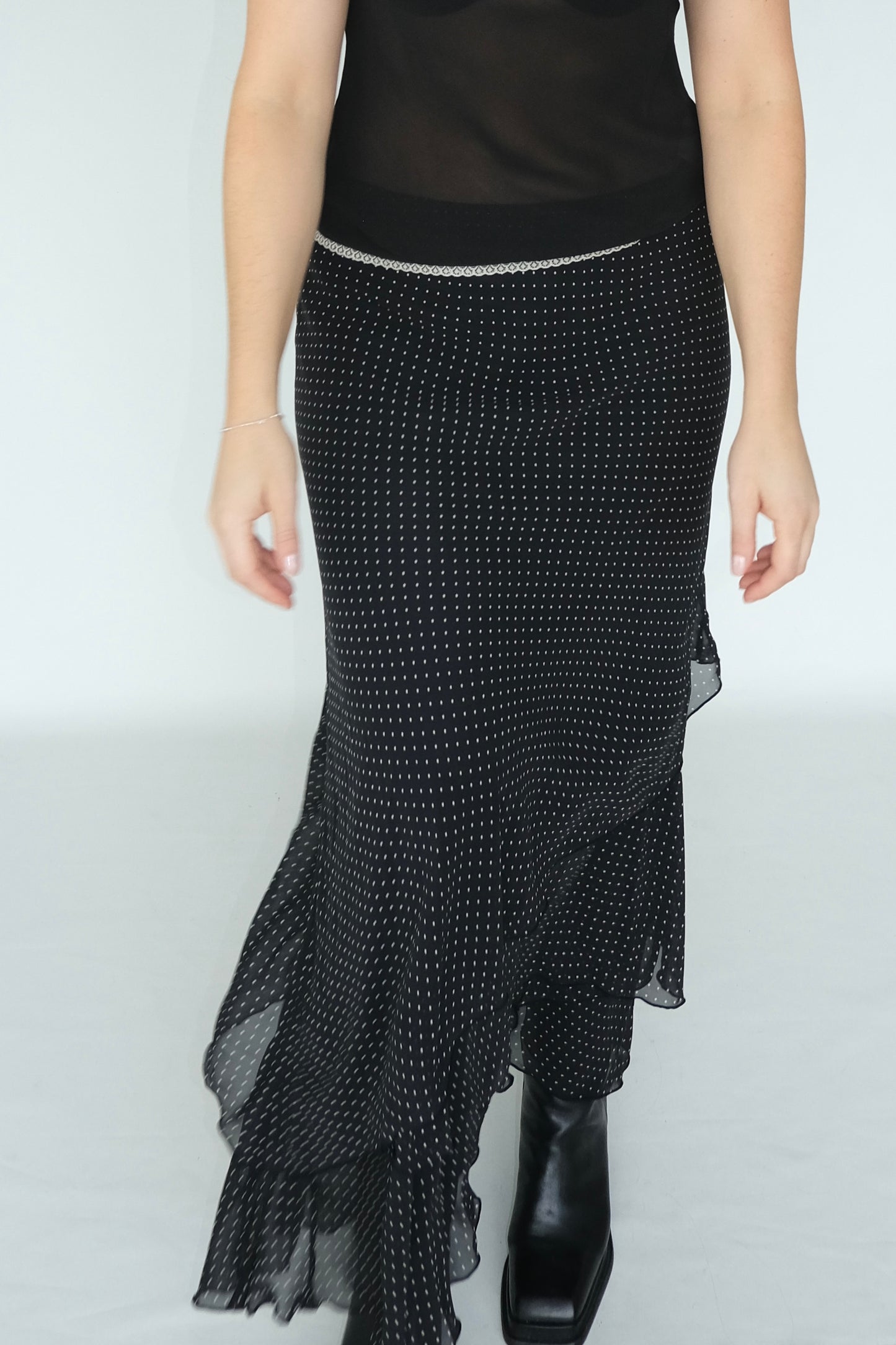Polkadot Ruffle Skirt