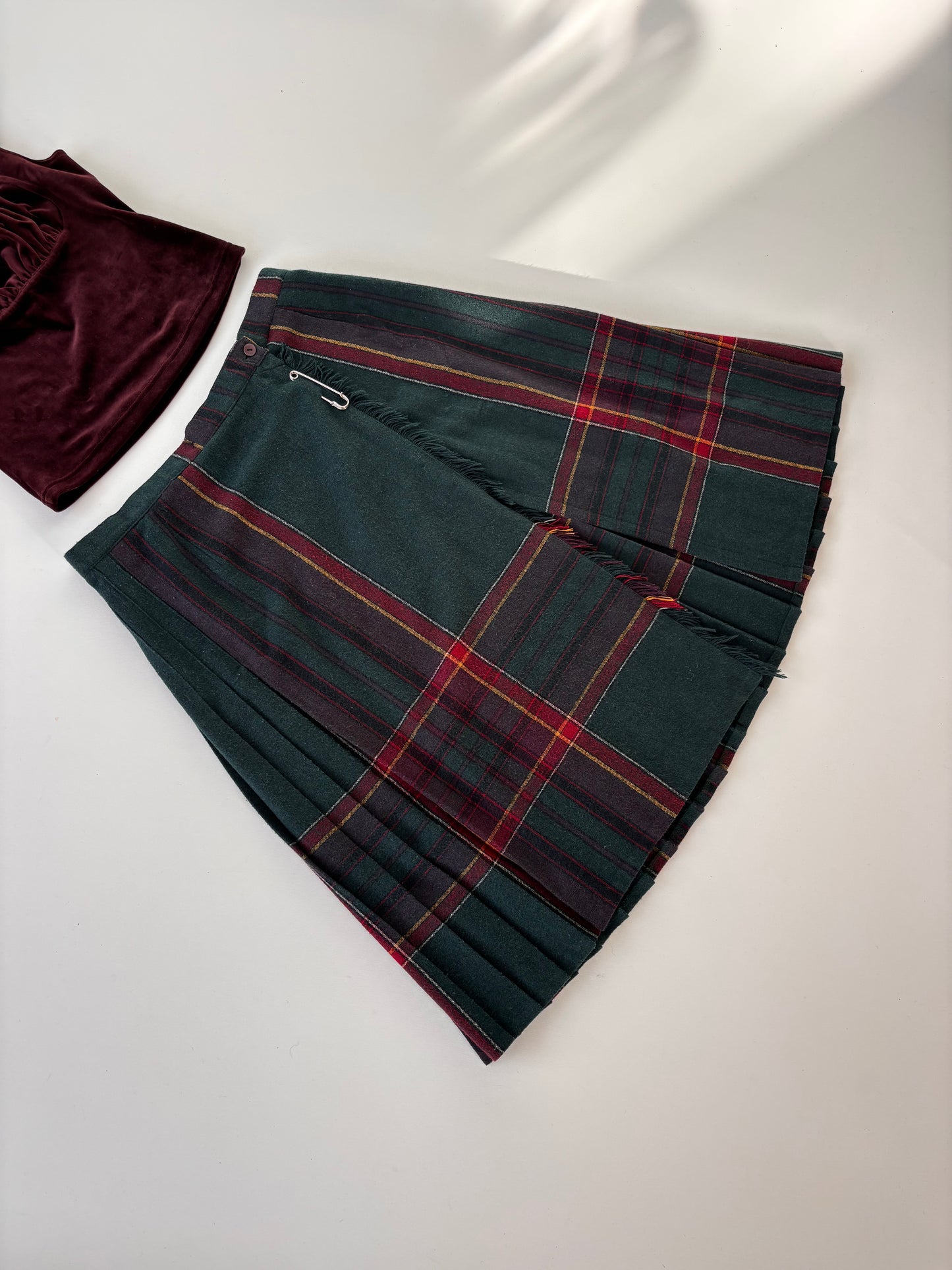 Tartan Wool Kilt Skirt (10-12)
