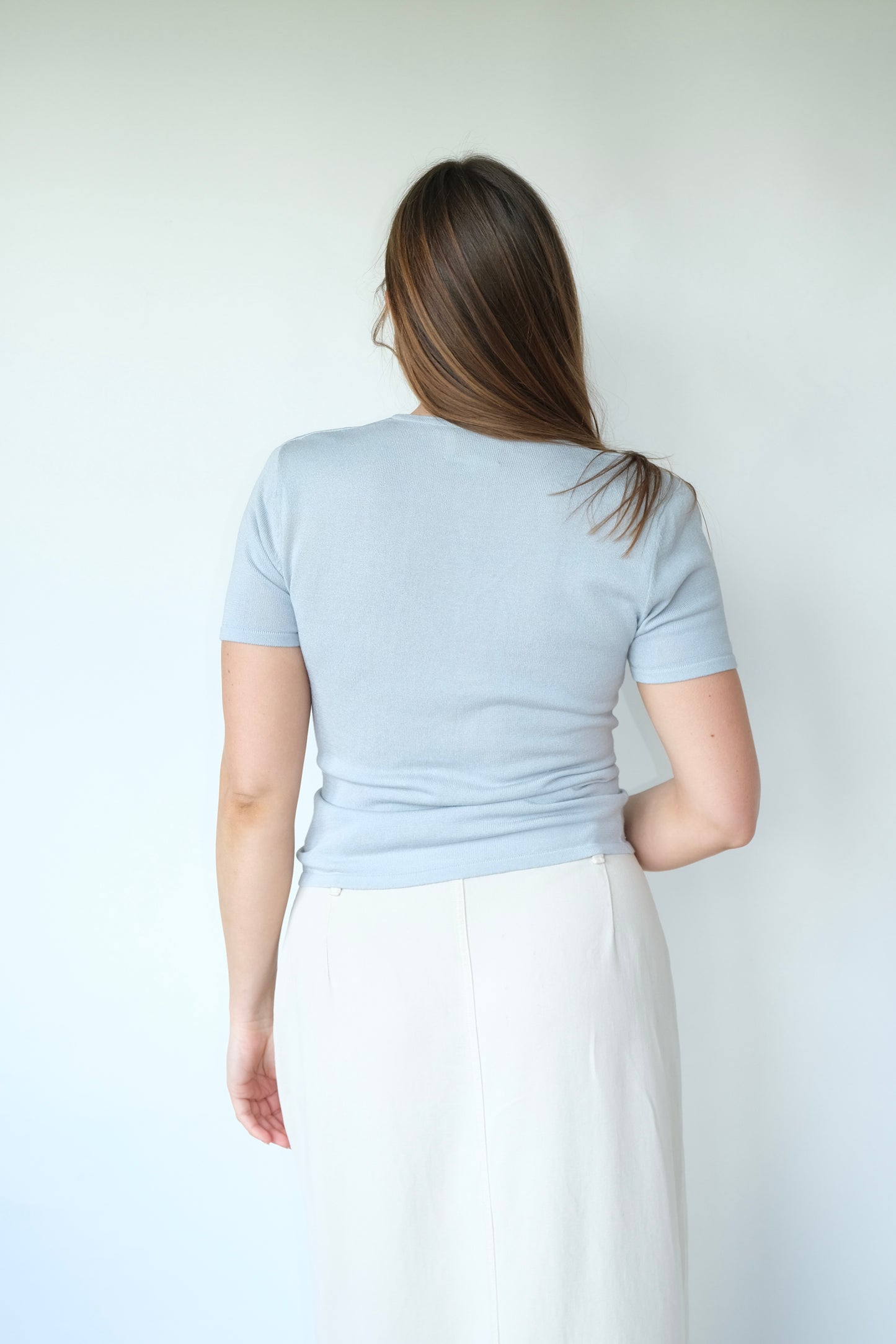 Cache Cotton Knit T-Shirt