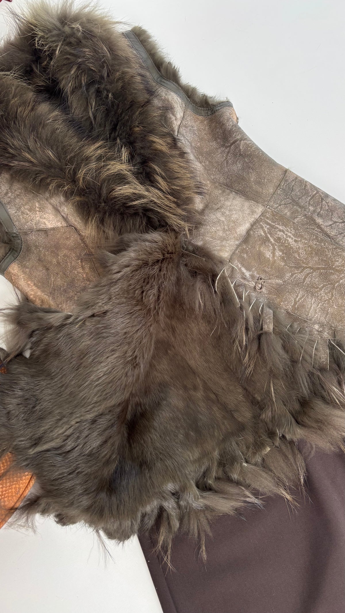 Leather Fur Vest
