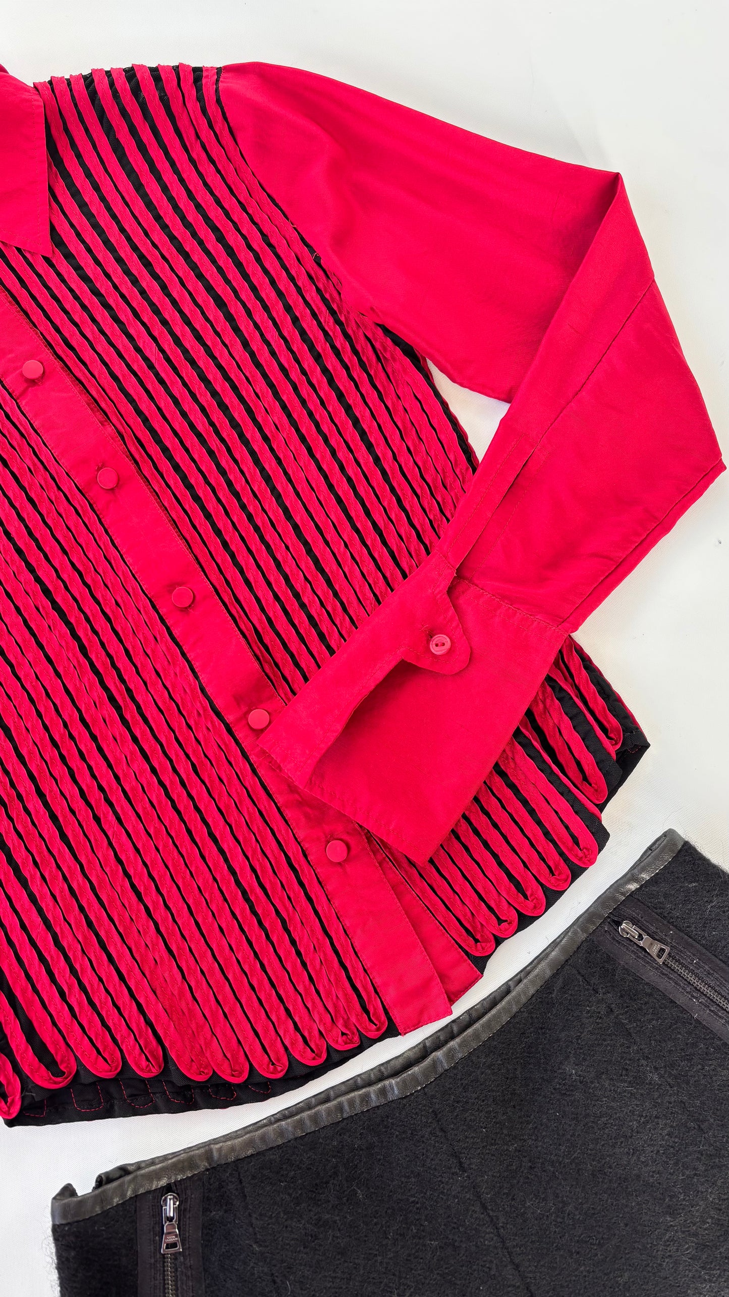 Obstinée Silk Ribboned Mesh Shirt (6-8)