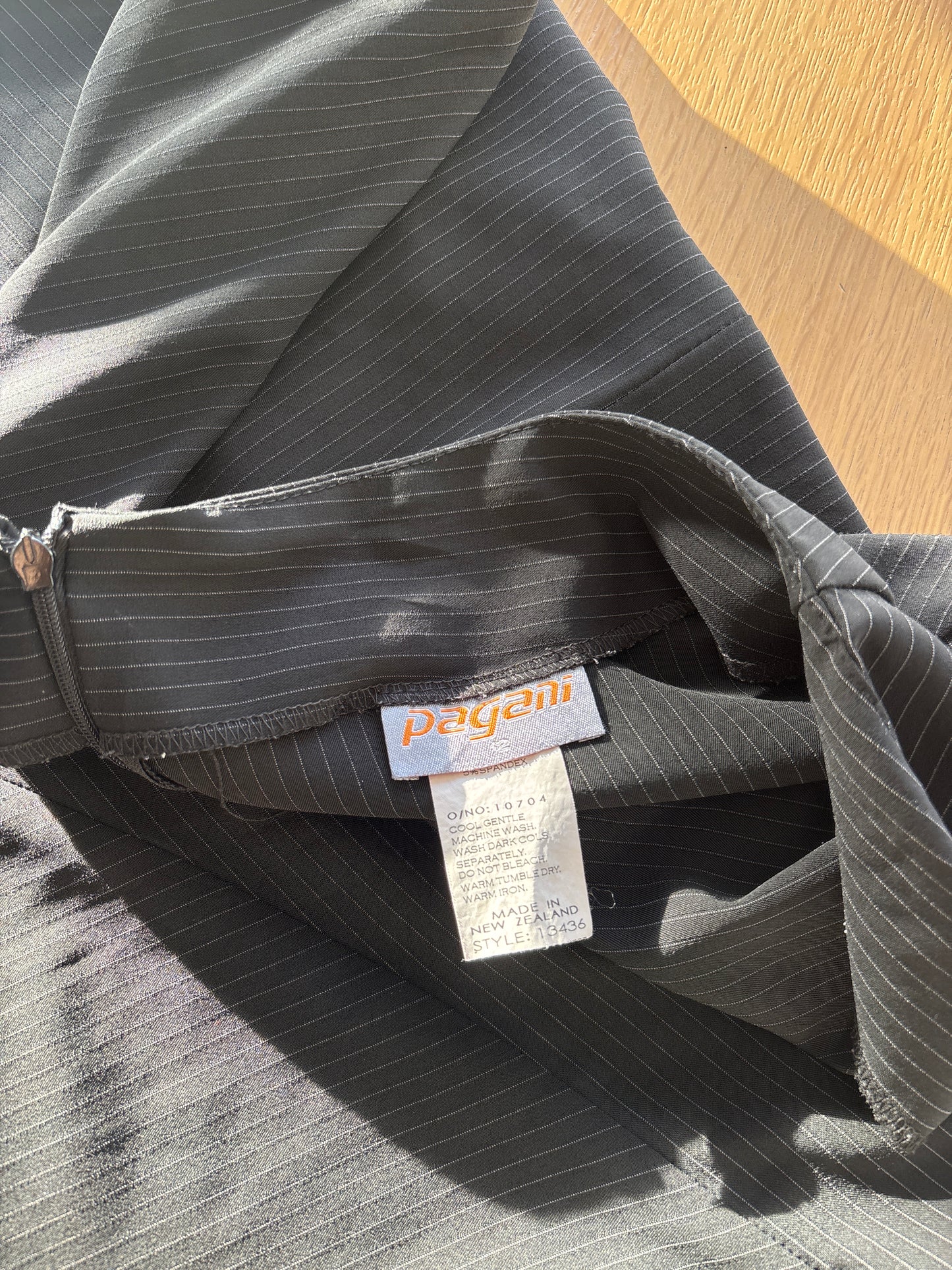 90’s Pinstripe Asym Skirt