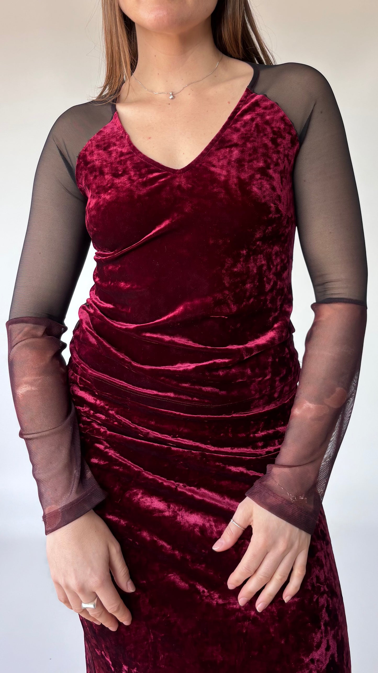 Bisou Bisou Velvet Mesh Skirt Set (8-10)