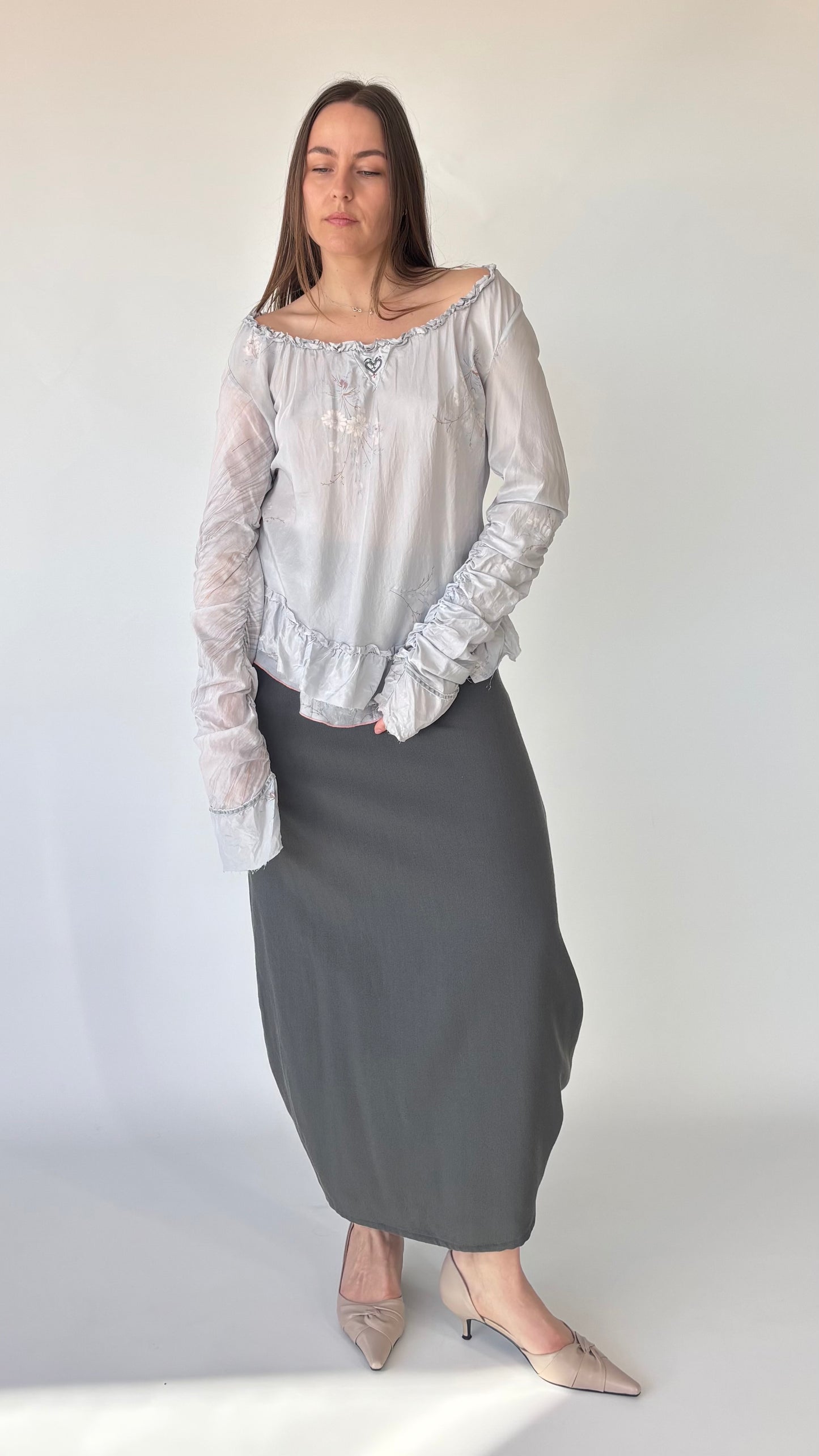 Marithé françois girbaud silk top (8-12)