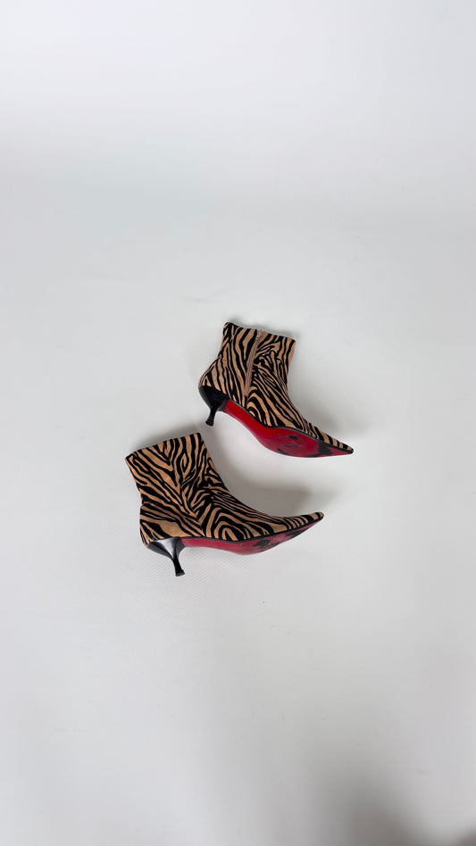 Lodi Zebra Ankle Boots (40/41)