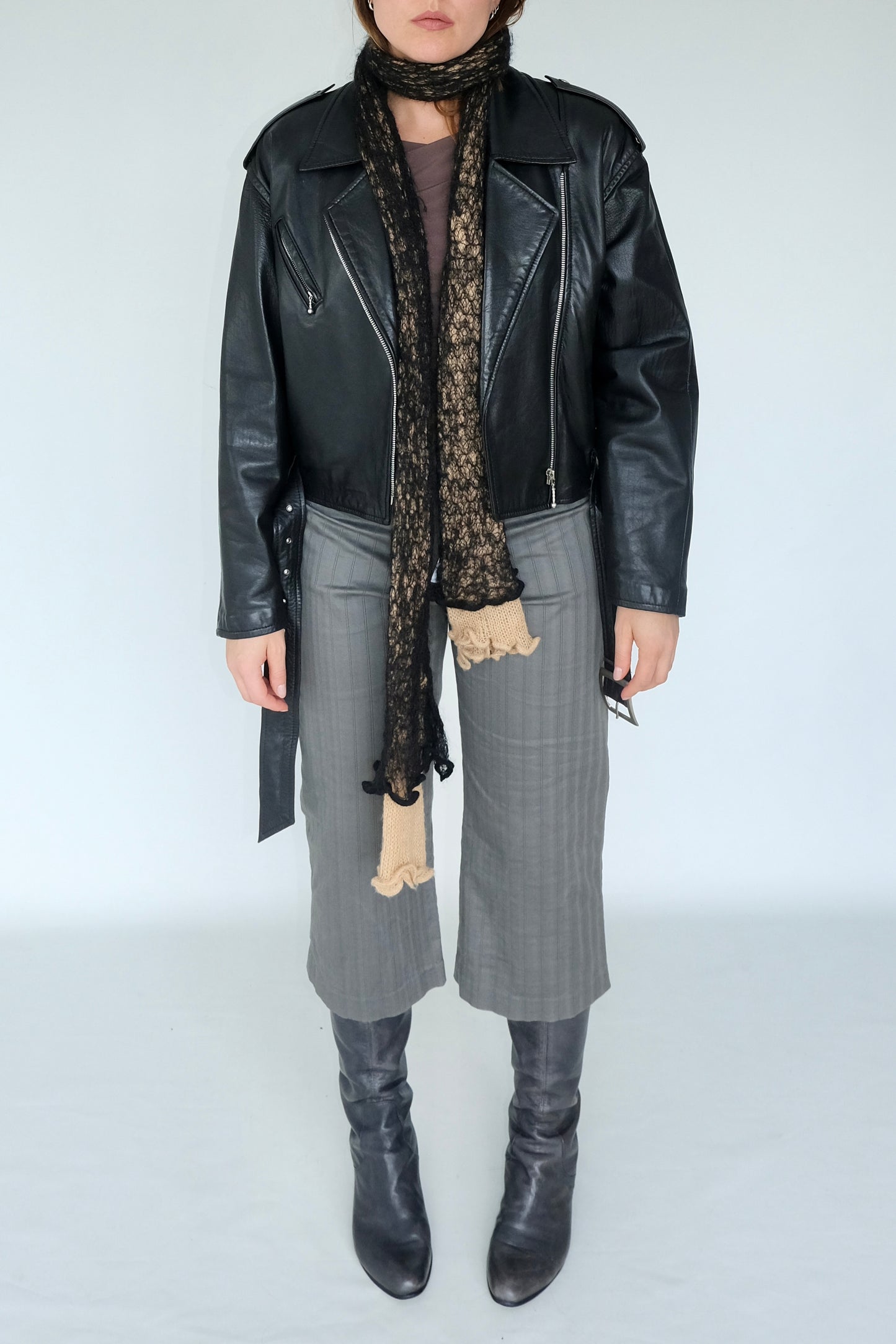 Daner Leather Biker Jacket