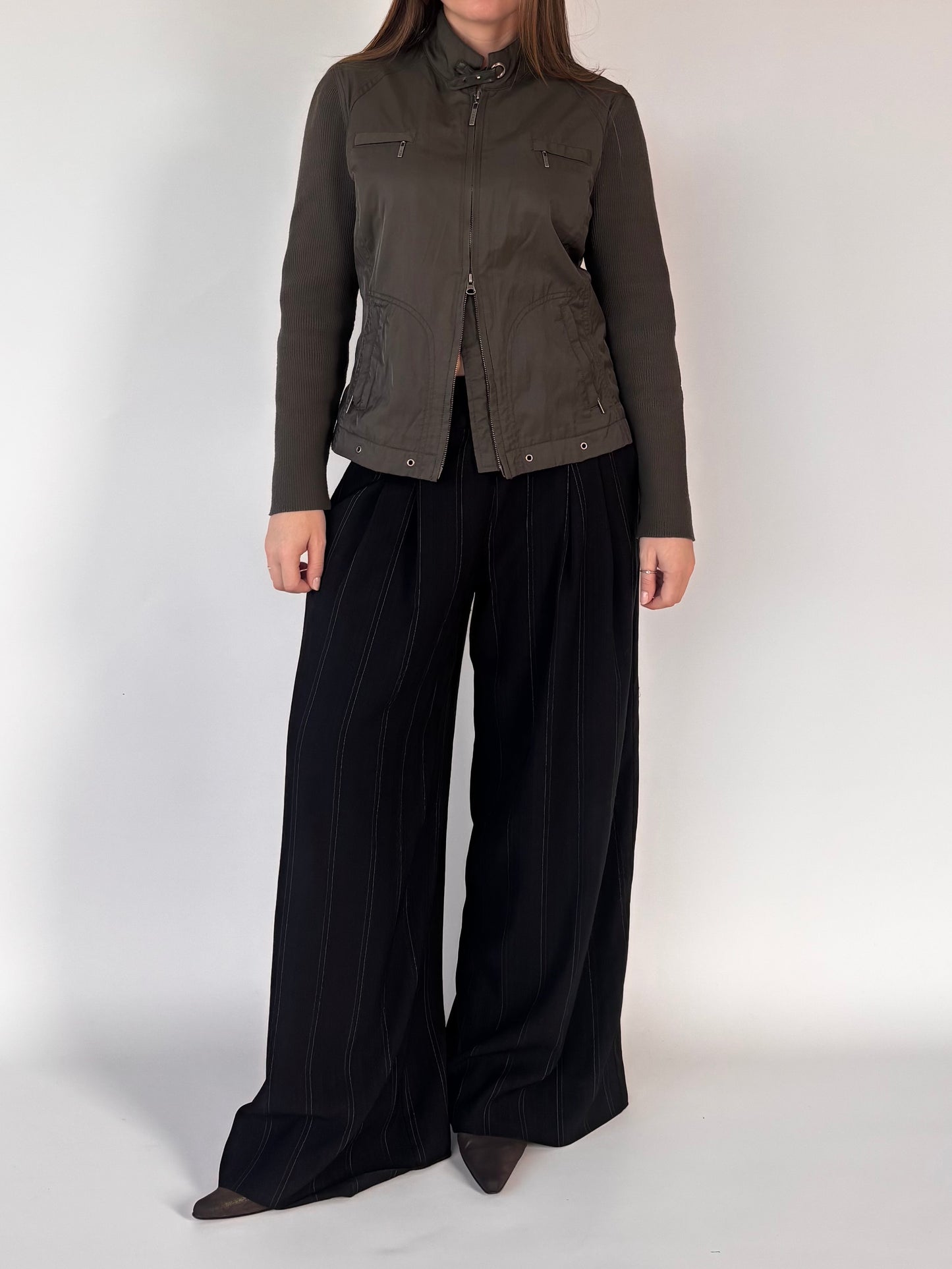Vamp Olive Moto Jacket (10-12)