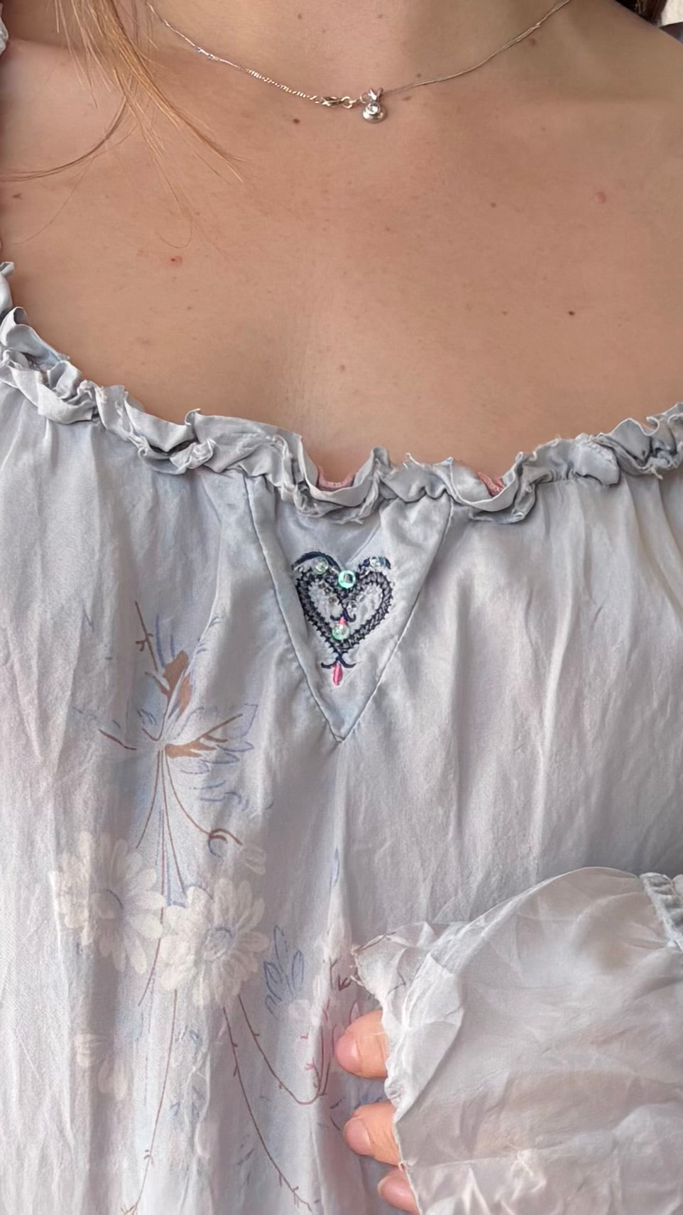 Marithé françois girbaud silk top (8-12)