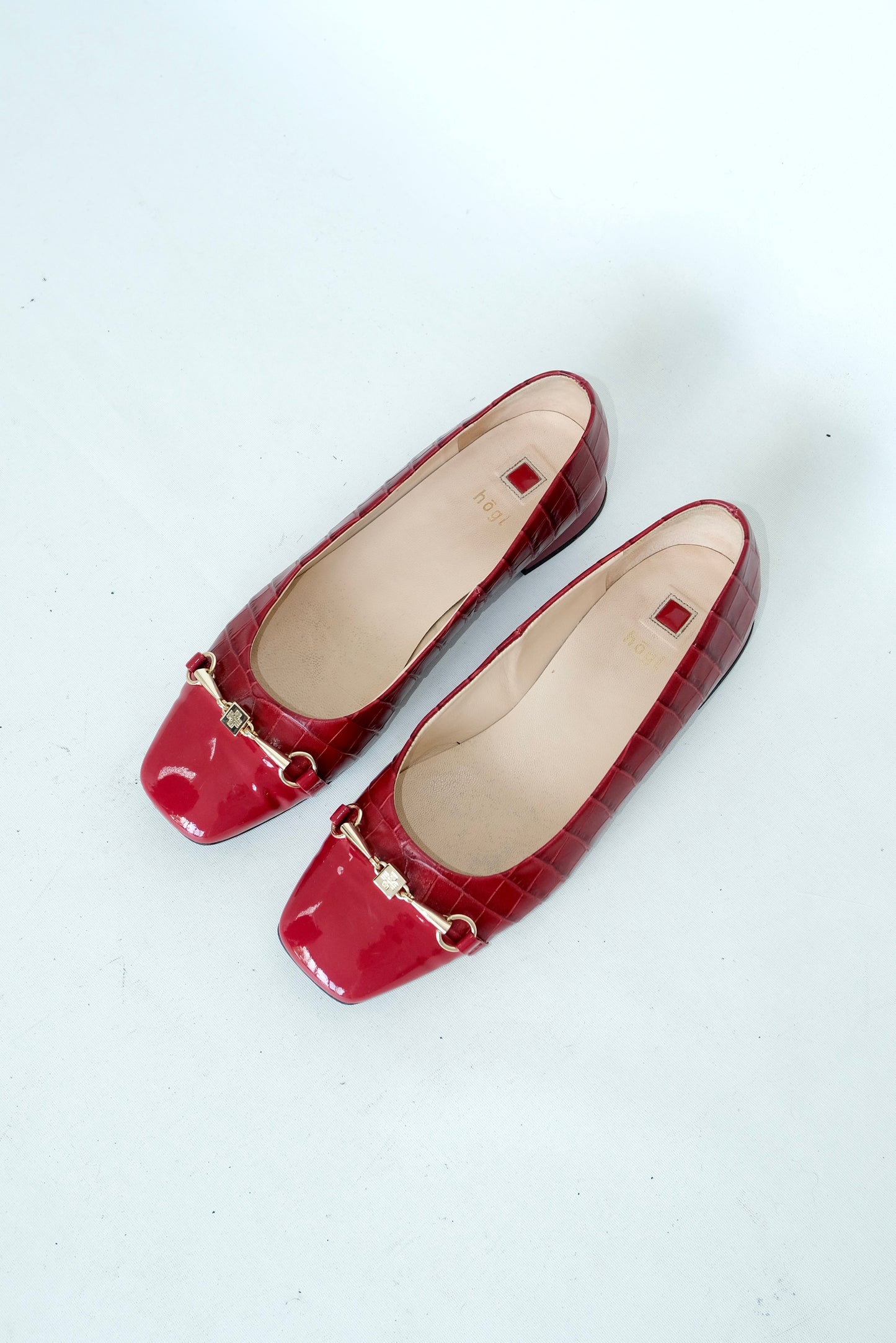 Hogl Patent Leather Ballet Flats