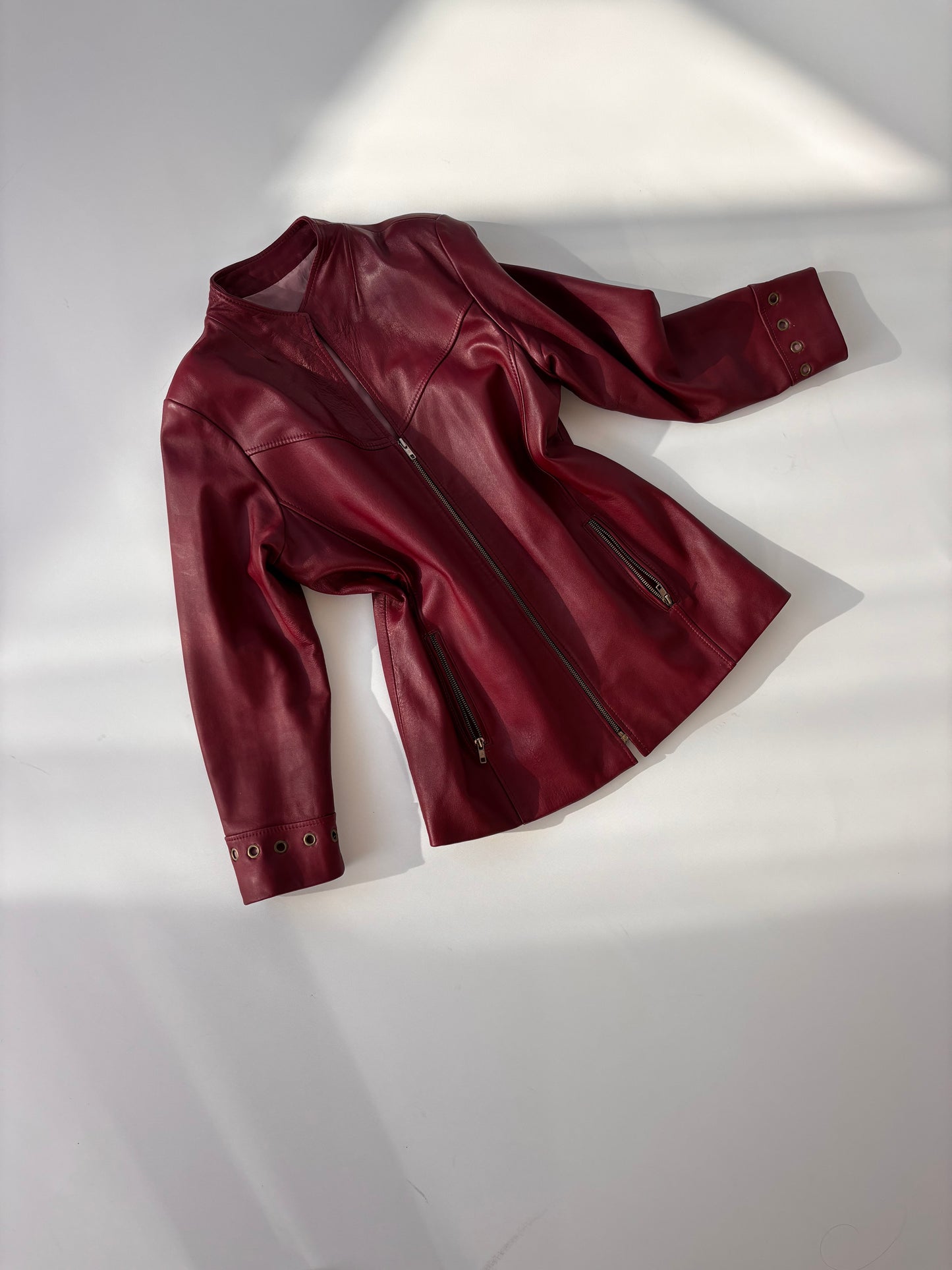 Jennie Field Mulberry Leather Moto Jacket (8-12)
