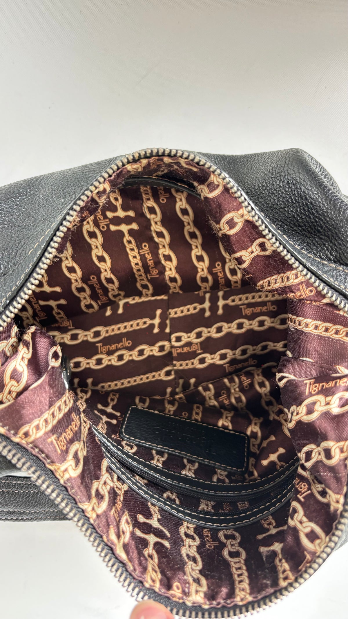Tignanello Leather Shoulder Bag