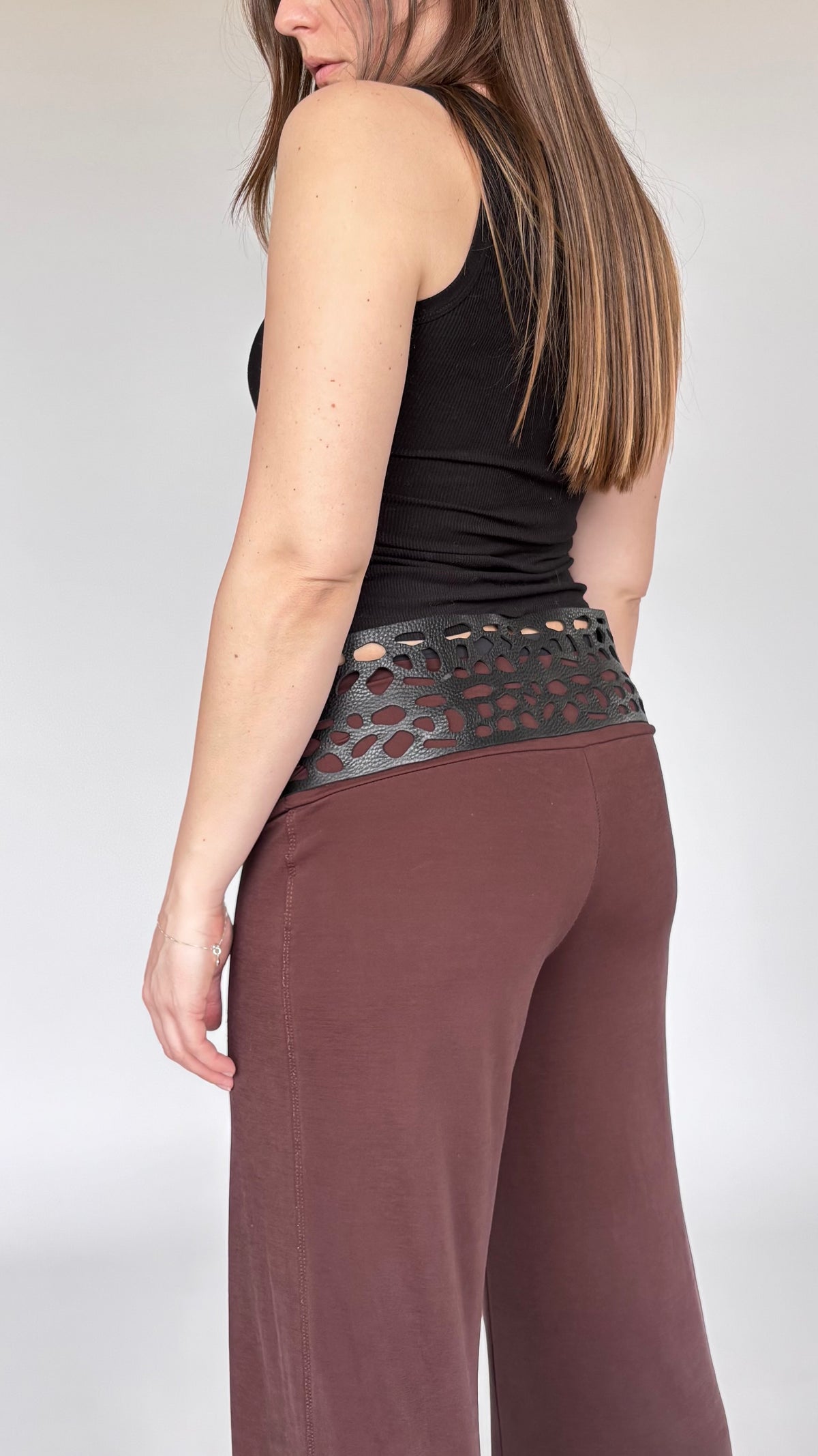 Limited Express Laser Cut Leather Belt (10-14)