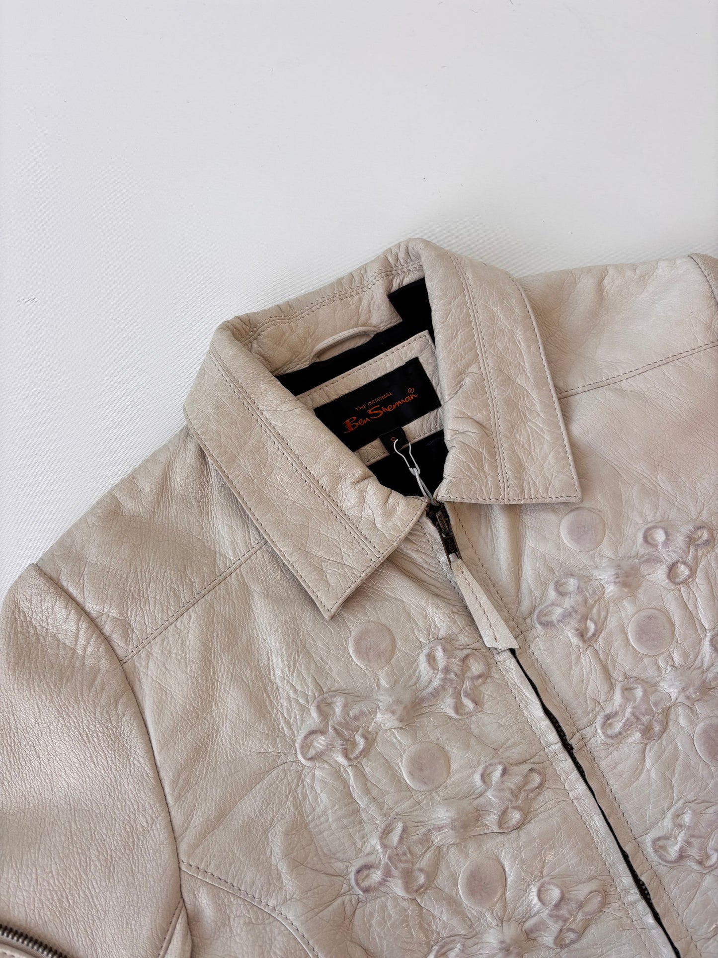 Ben Sherman Military-Inspired Leather Jacket (6-10)
