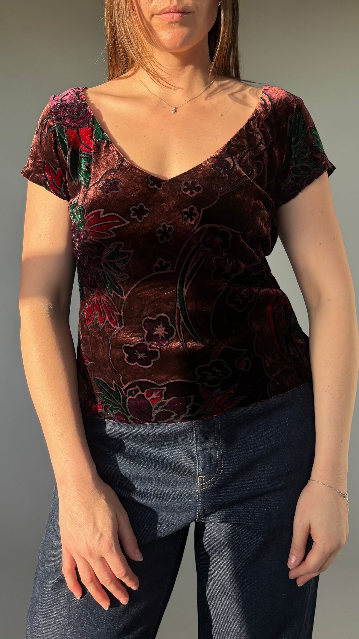 East Silk Velvet Top (10-12)