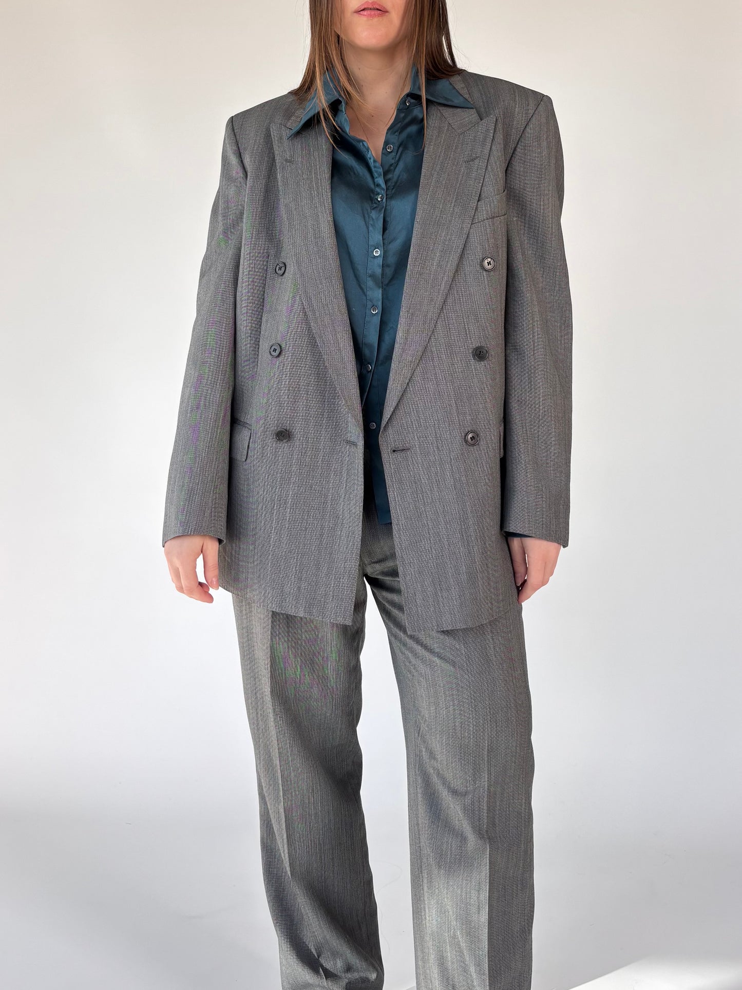 Rembrandt Wool Stripe Pant Suit