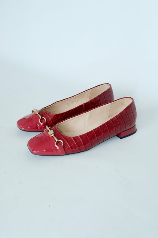 Hogl Patent Leather Ballet Flats