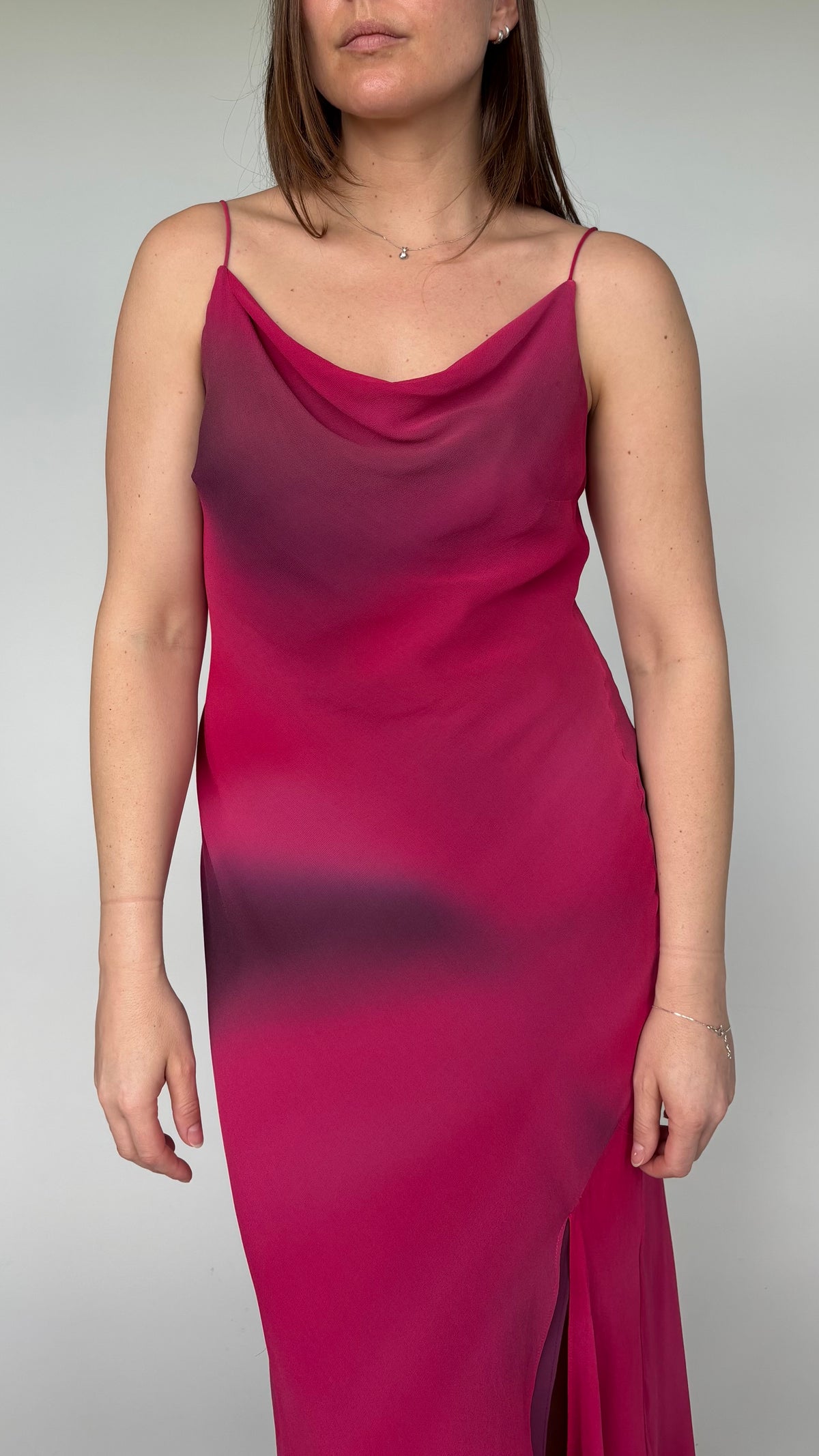 Monsoon Silk Bias Dress (8-10)