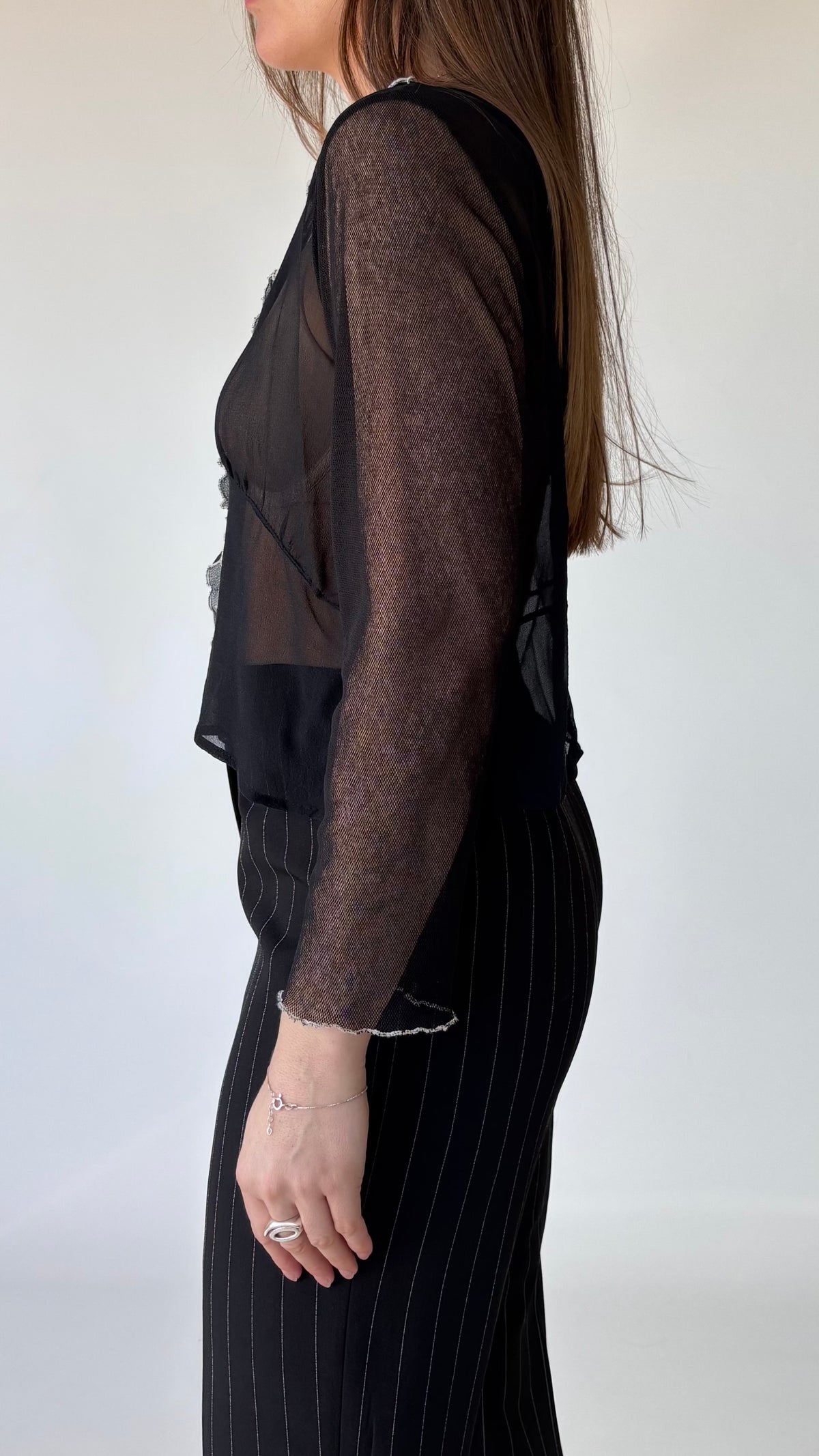 Diane Birkhardt Silk Mesh Top (14-16)