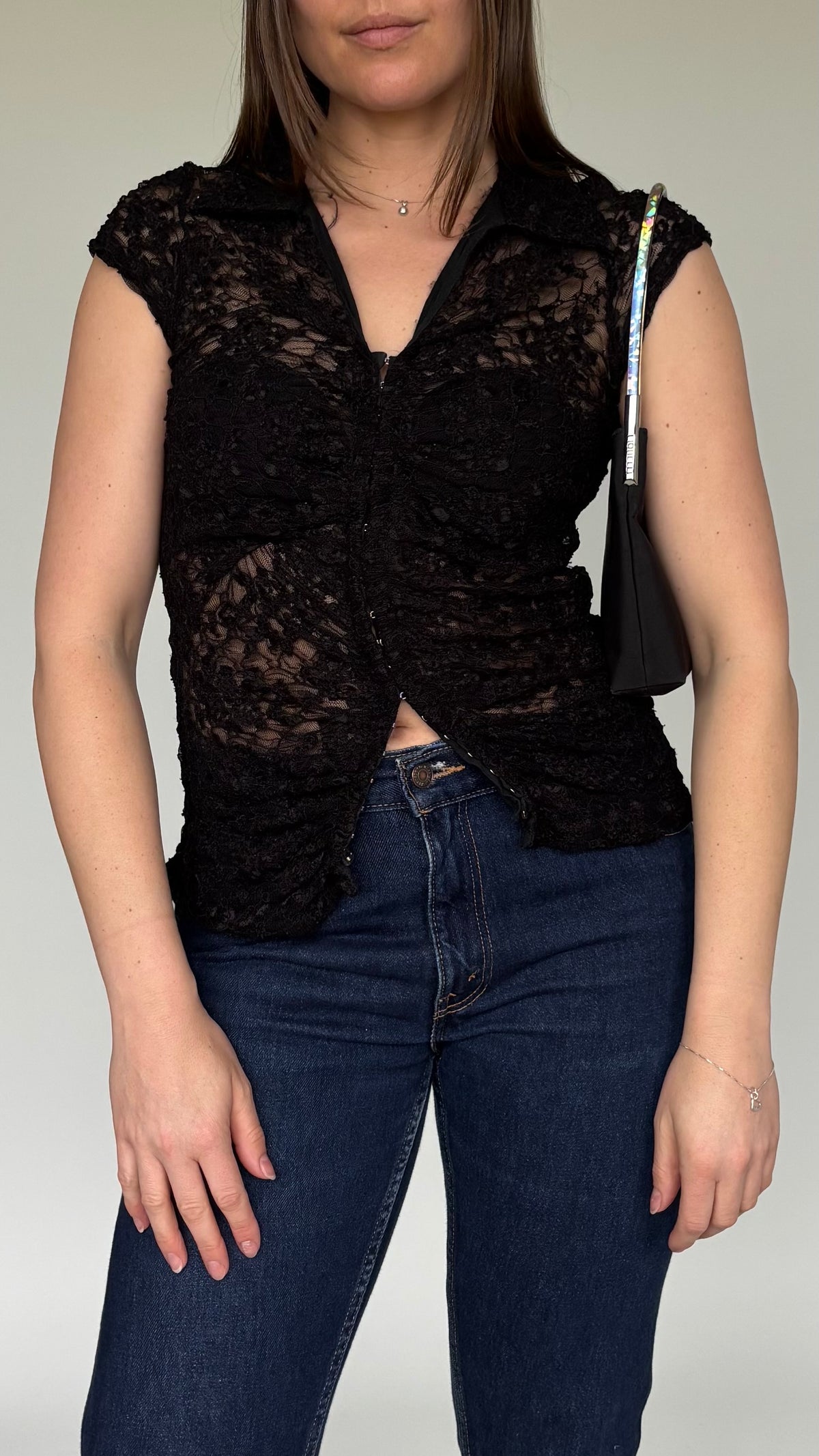 90’s Lace Eyelet Top (8-10)