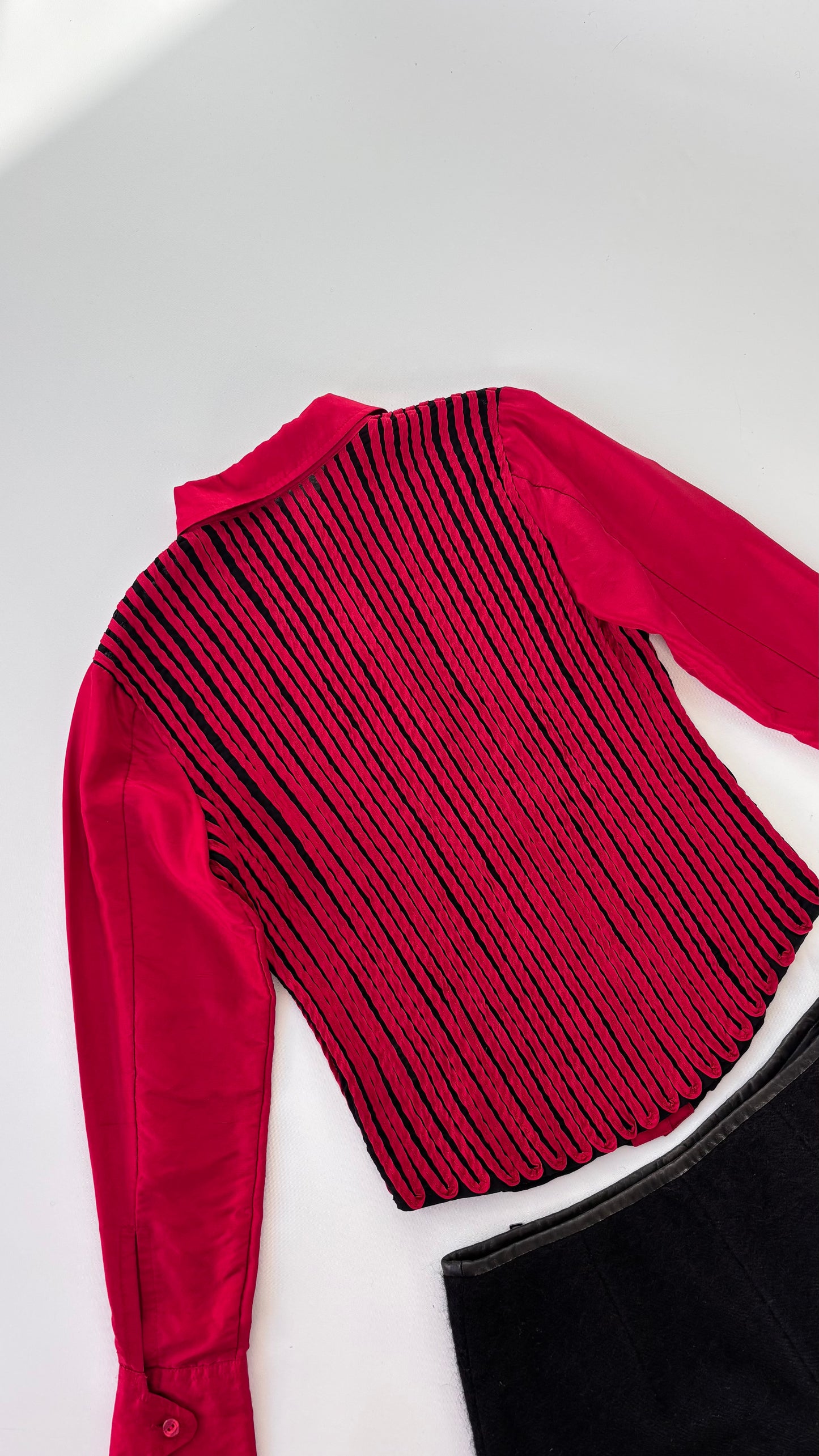 Obstinée Silk Ribboned Mesh Shirt (6-8)