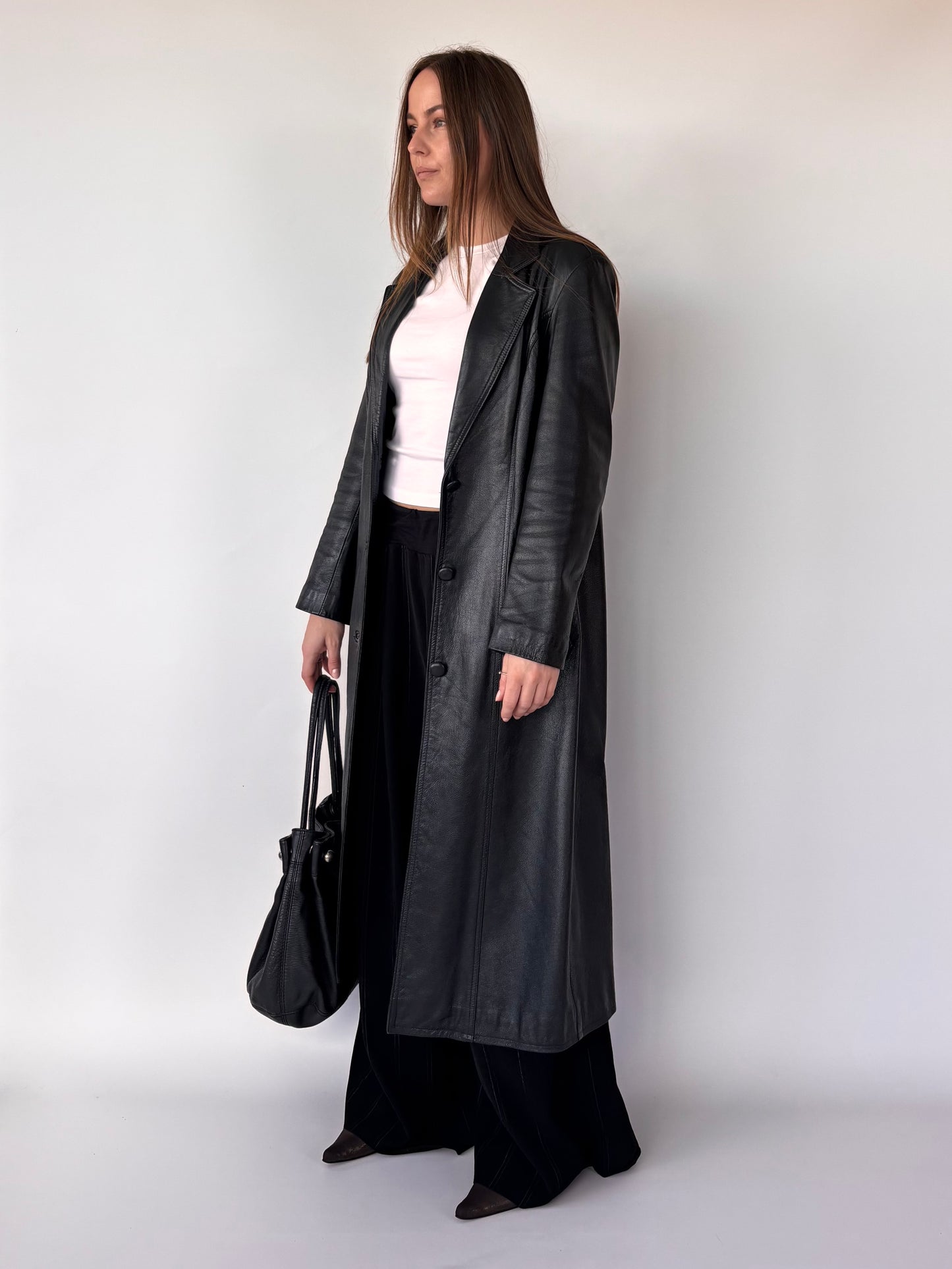 Valencia Leather Trench Coat (6-10)