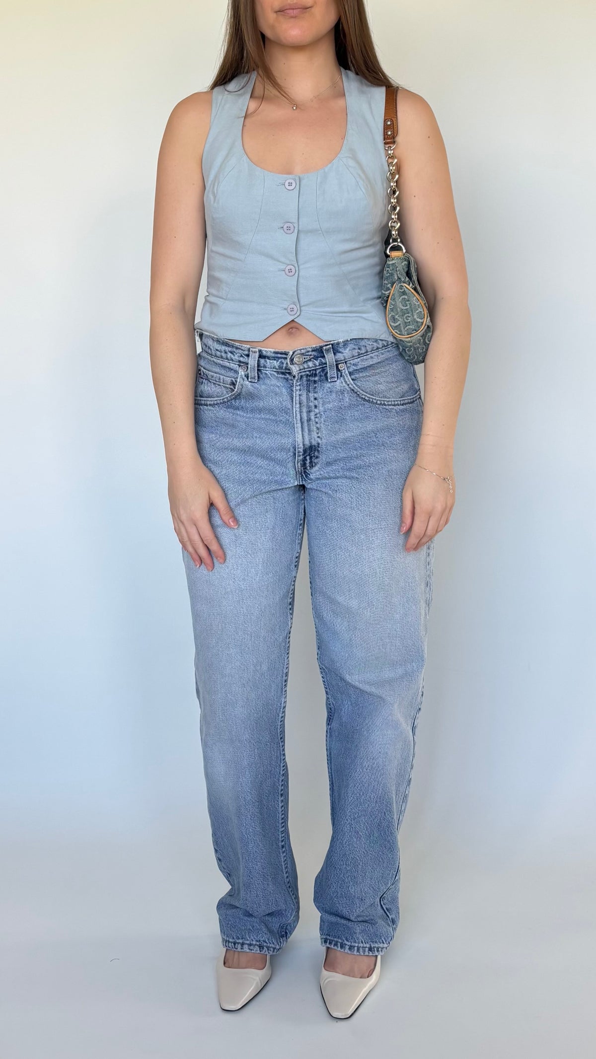 Peppertree Linen Bodice Top