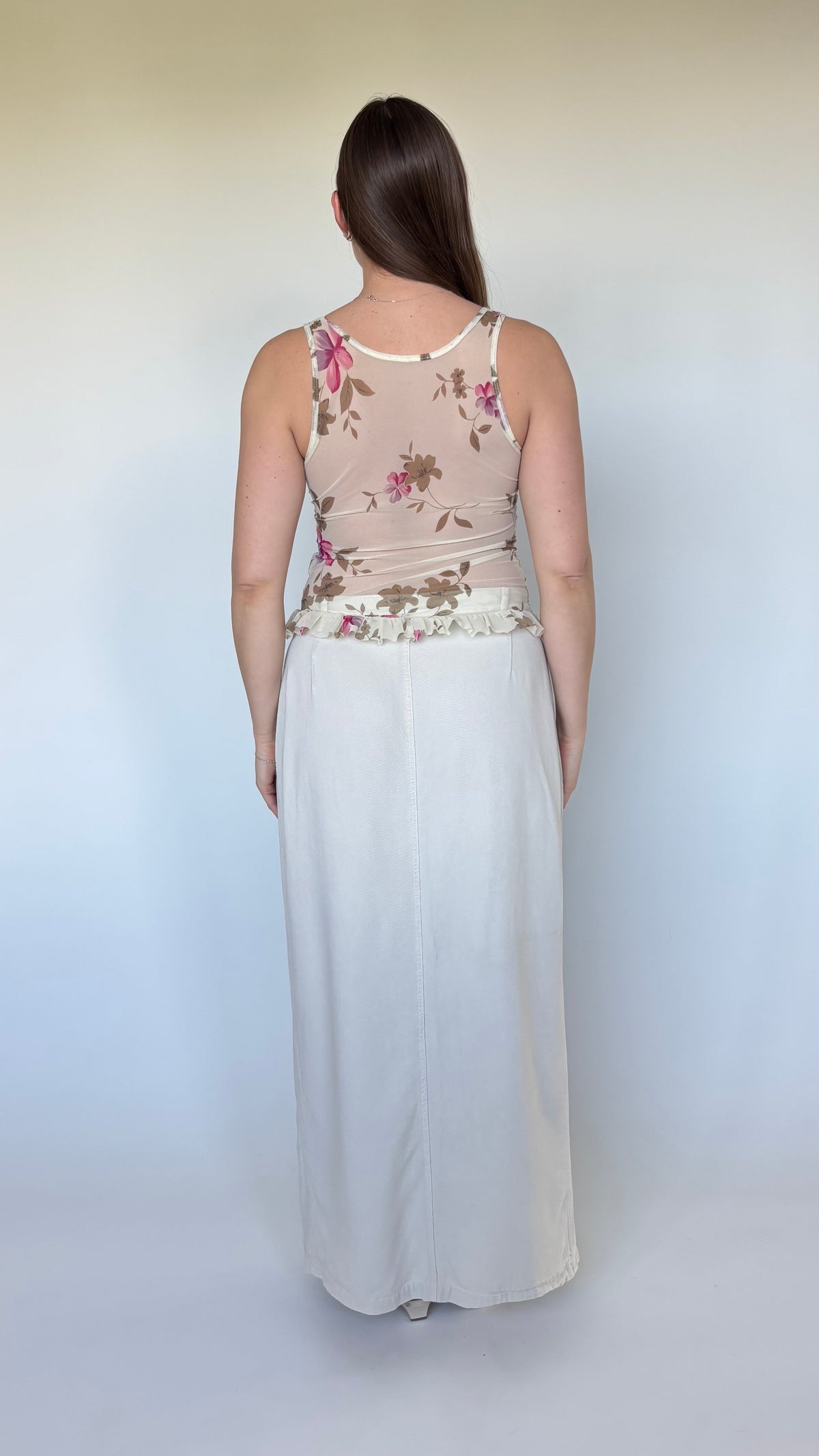 2000’s Floral Mesh Top