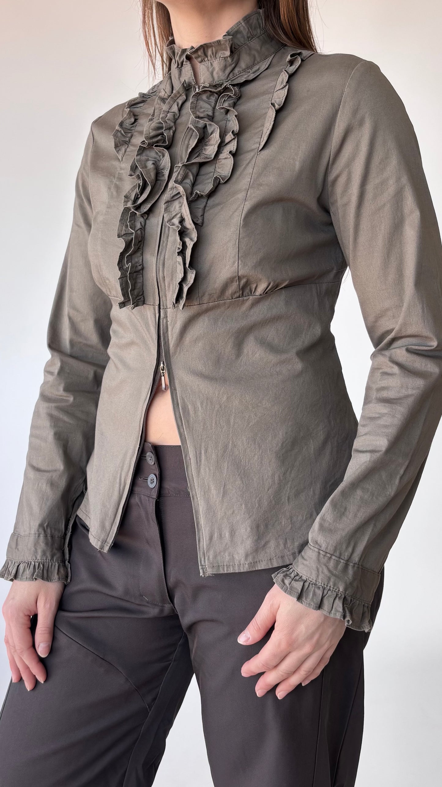 Levina Ruffle Shirt Jacket (12-14)