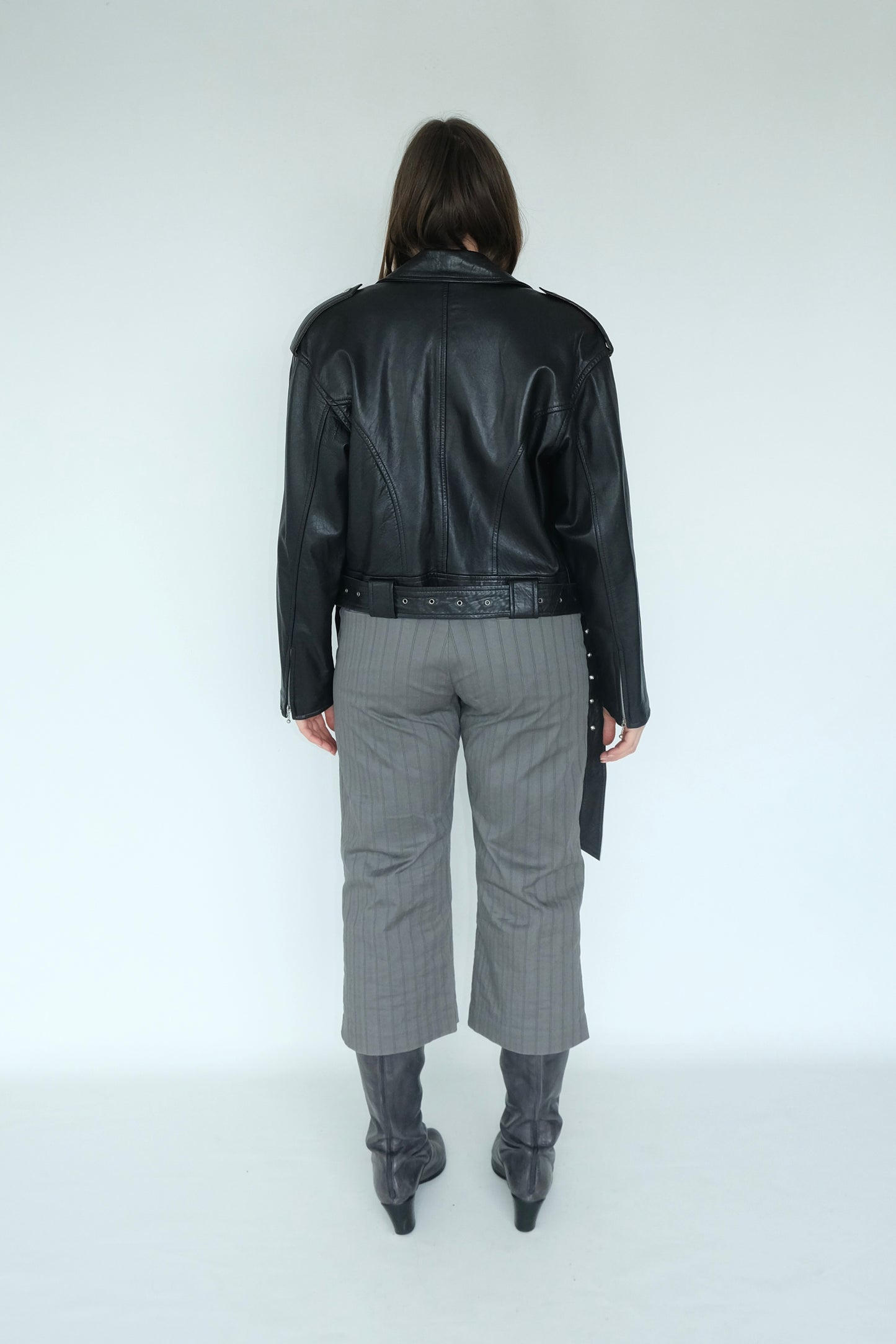 Daner Leather Biker Jacket