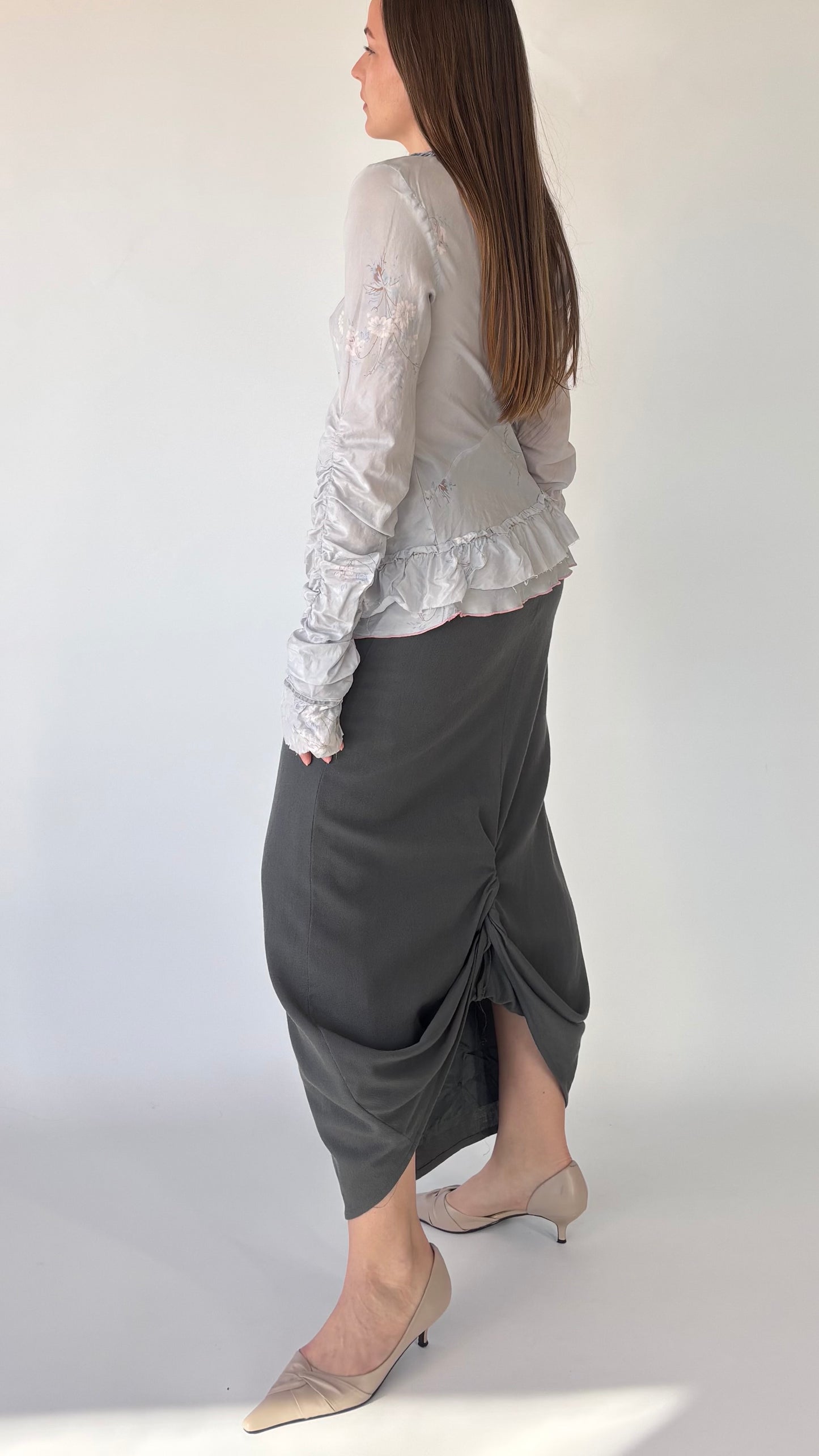 Marithé françois girbaud silk top (8-12)