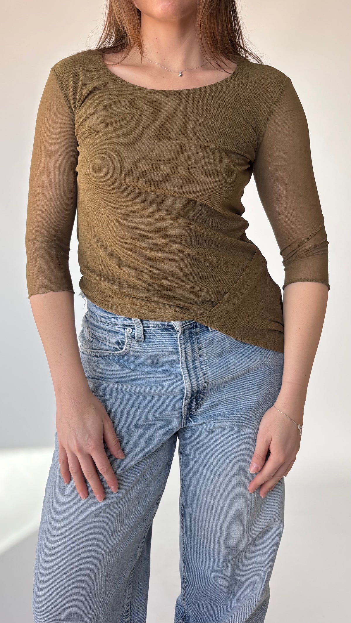 Girl Line Asymmetric Mesh Top (12)