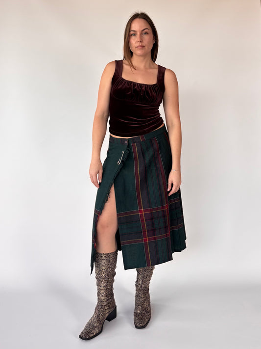 Tartan Wool Kilt Skirt (10-12)