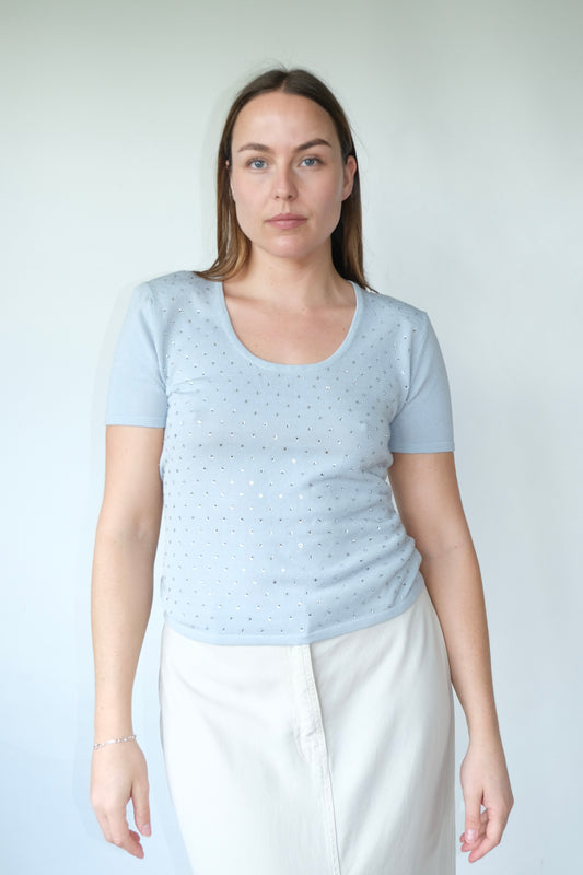 Cache Cotton Knit T-Shirt