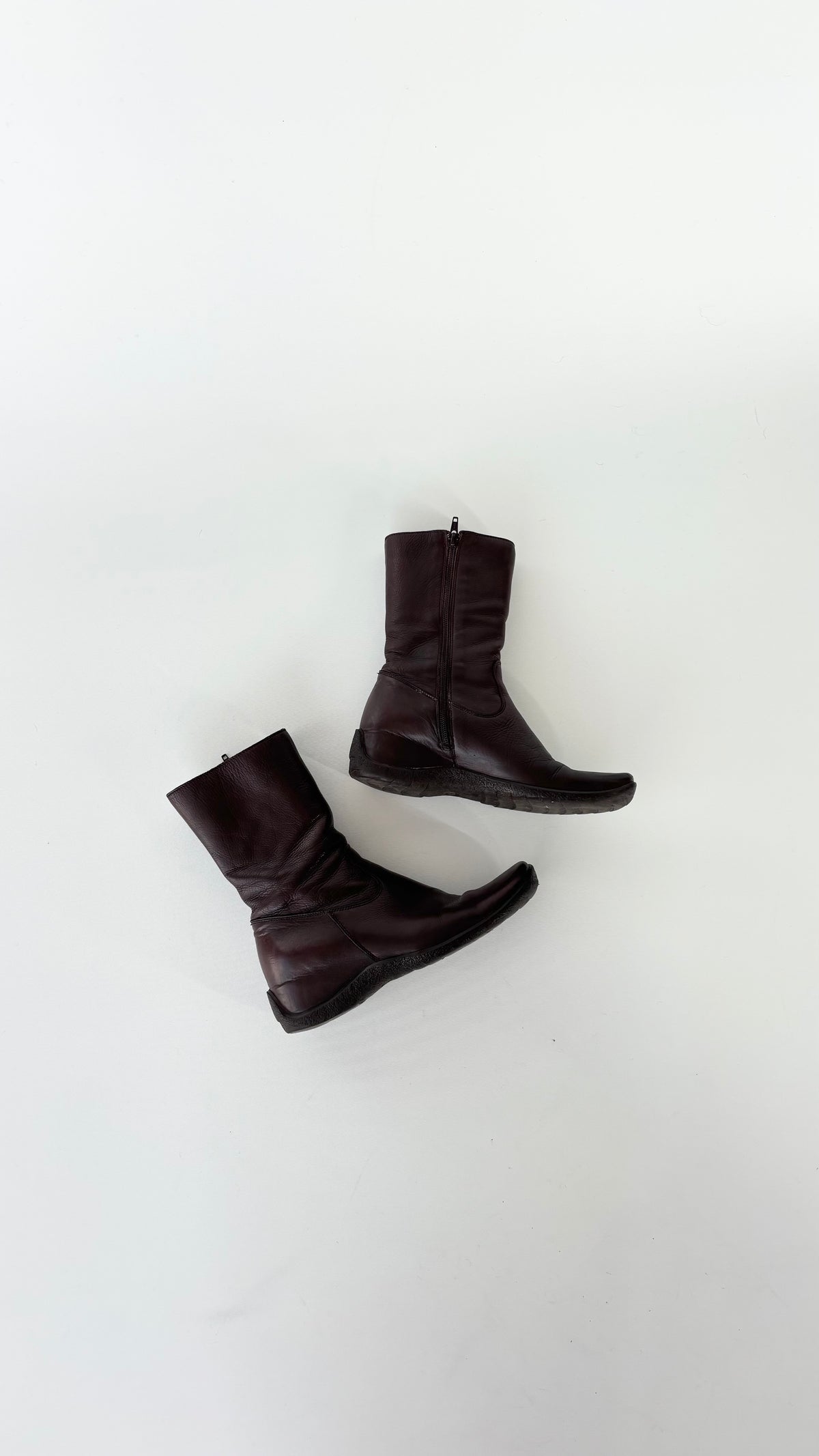 Italian Leather Wedge Boot (37)