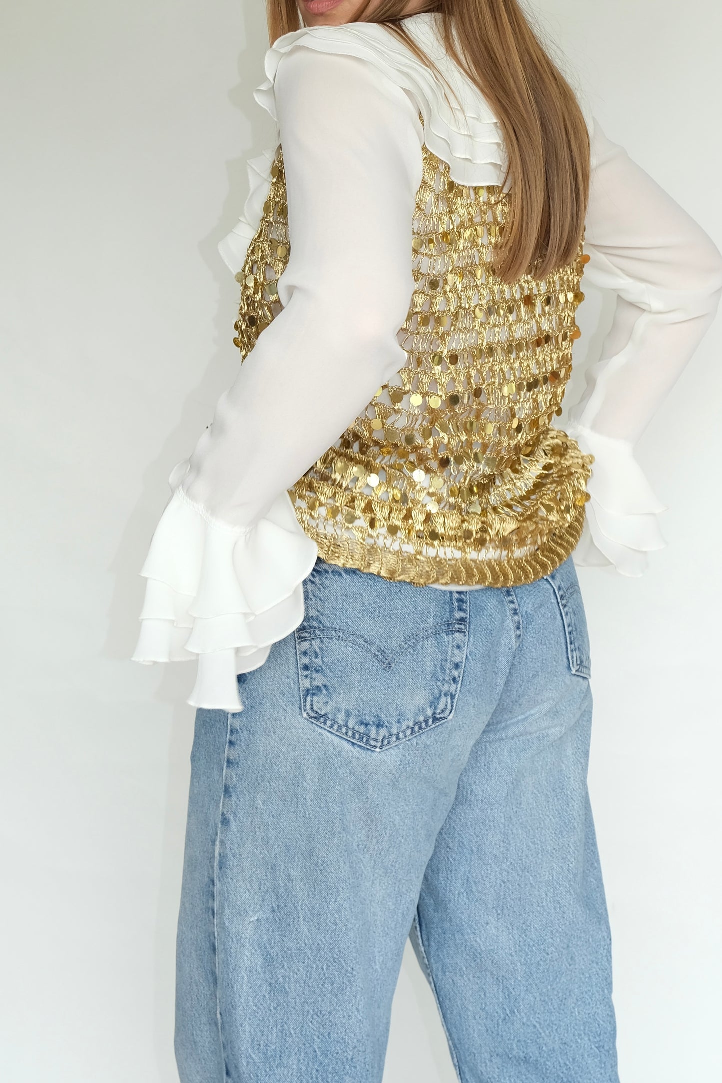 Knitted Sequin Vest