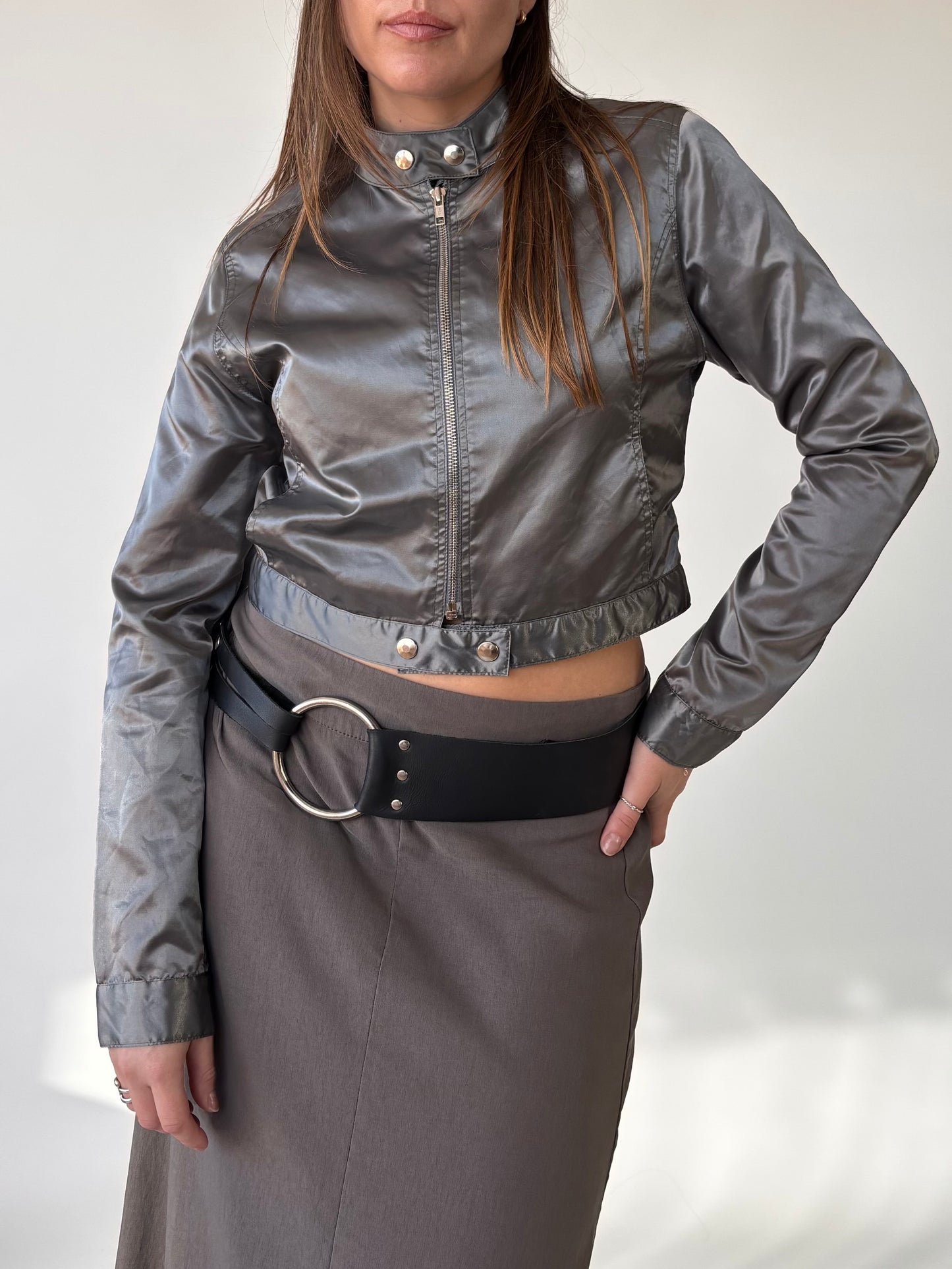 Saba 2000’s Metallic Moto Jacket (6-10)