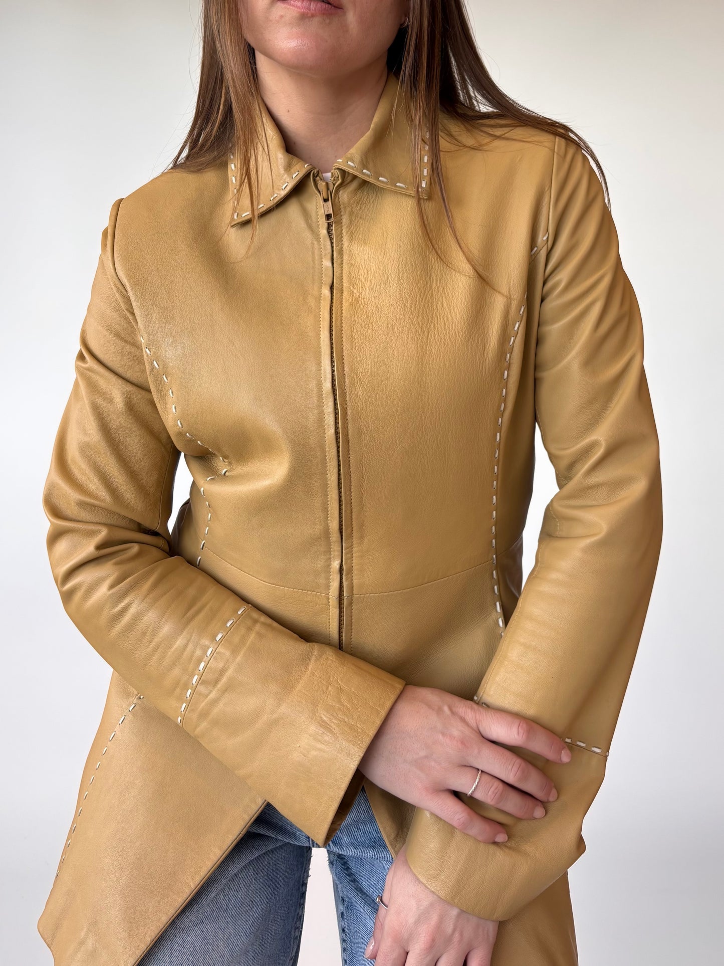 Melasti Tan Leather Jacket (6-10)