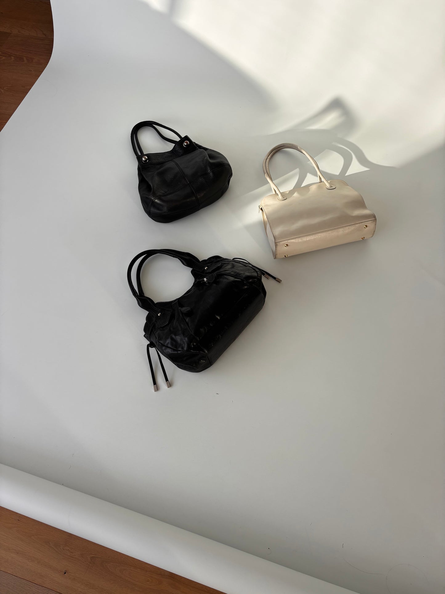 Cellini Cream leather bag