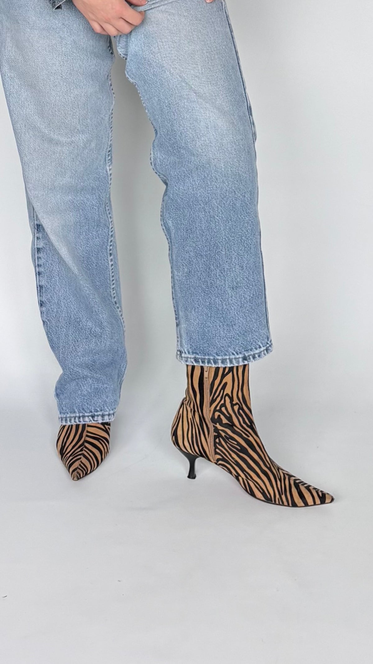 Lodi Zebra Ankle Boots (40/41)