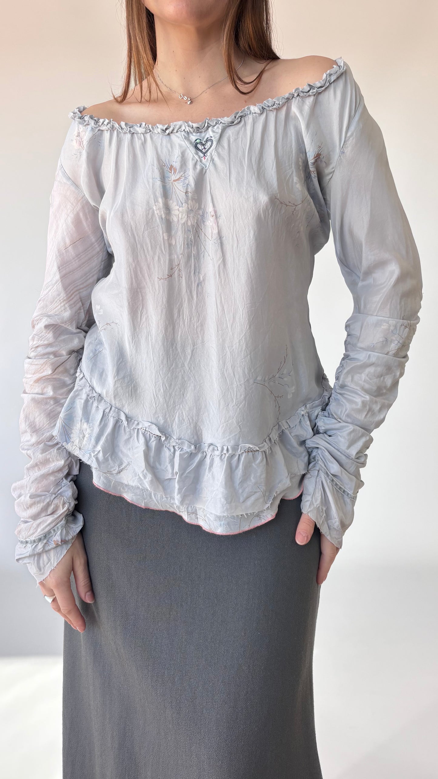 Marithé françois girbaud silk top (8-12)