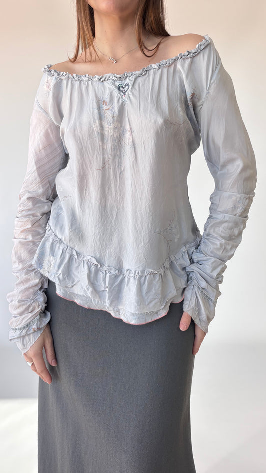 Marithé françois girbaud silk top (8-12)