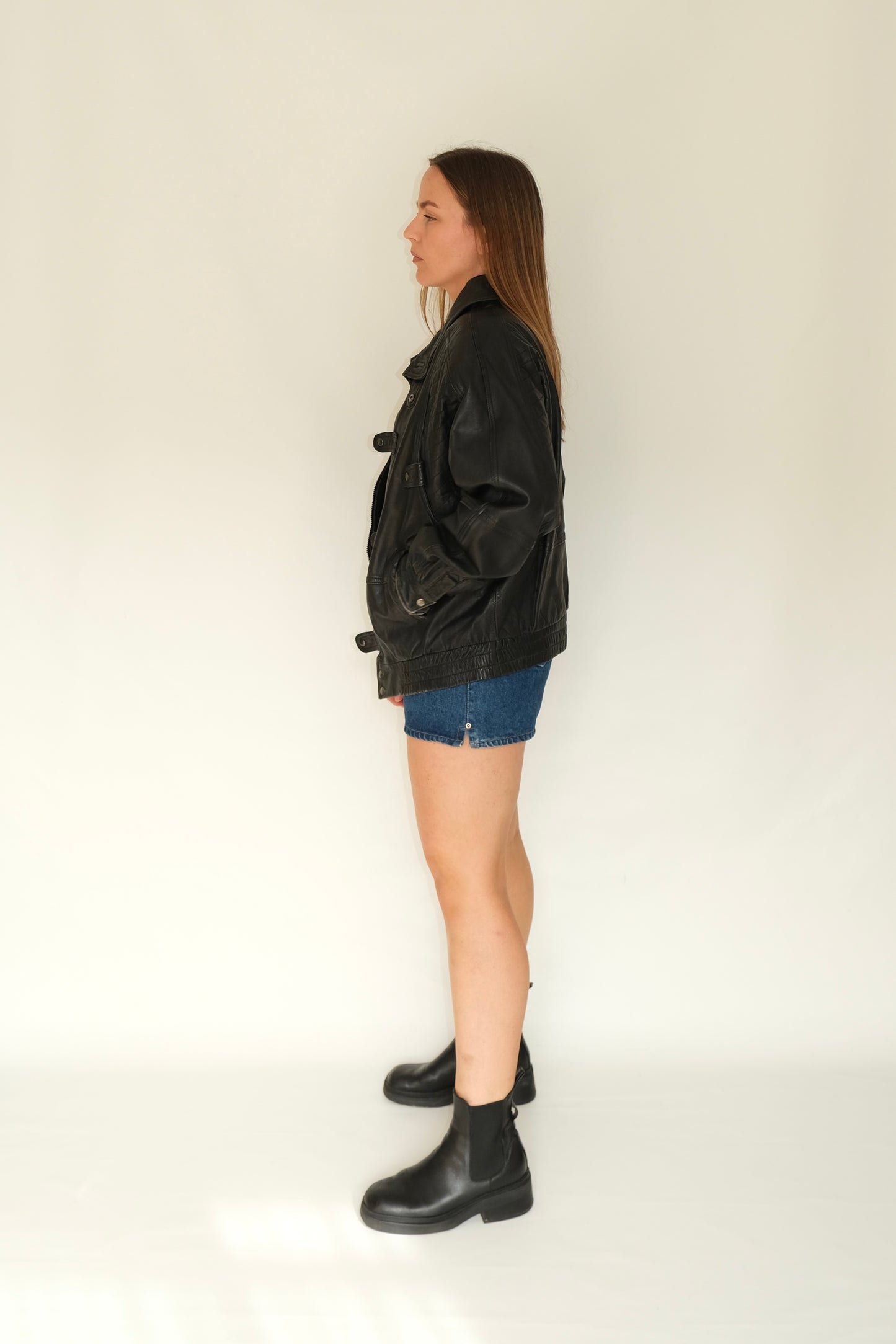 C. Rene 90’s Leather Jacket