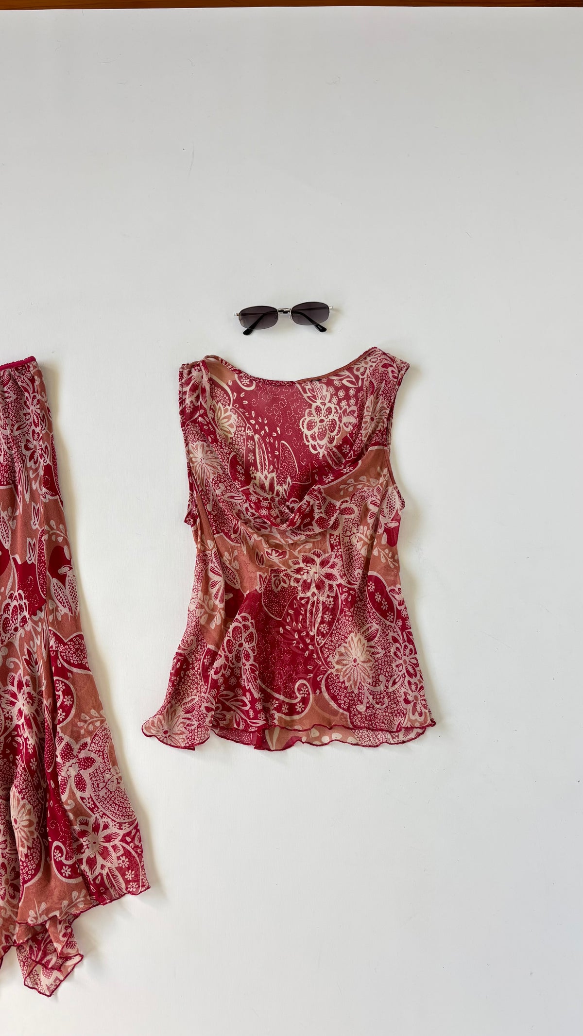 Johnathan Martin Silk Skirt Set