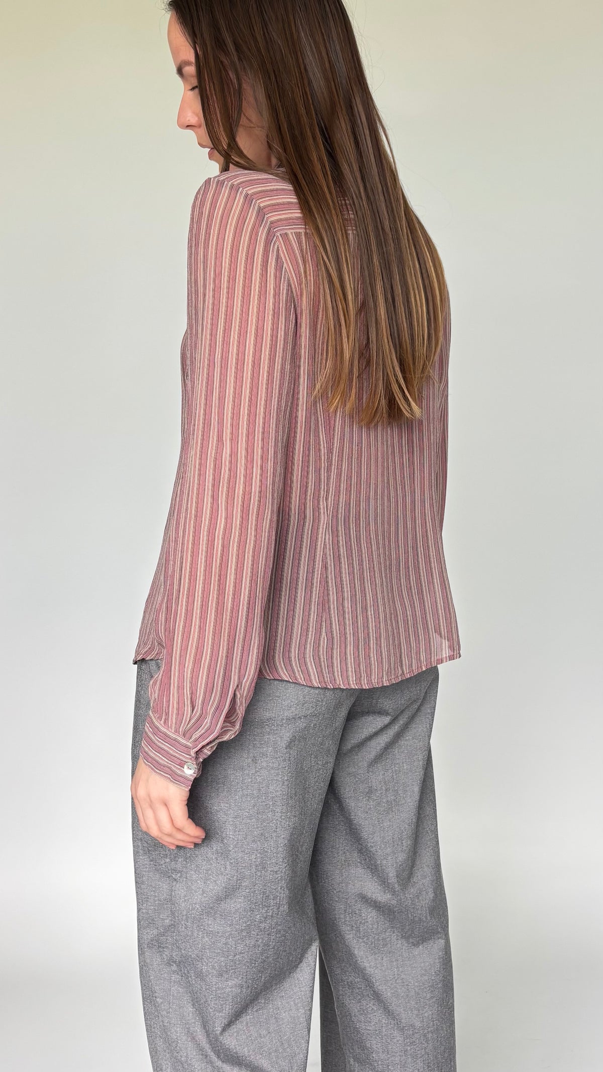 Monsoon Silk Stripe Top