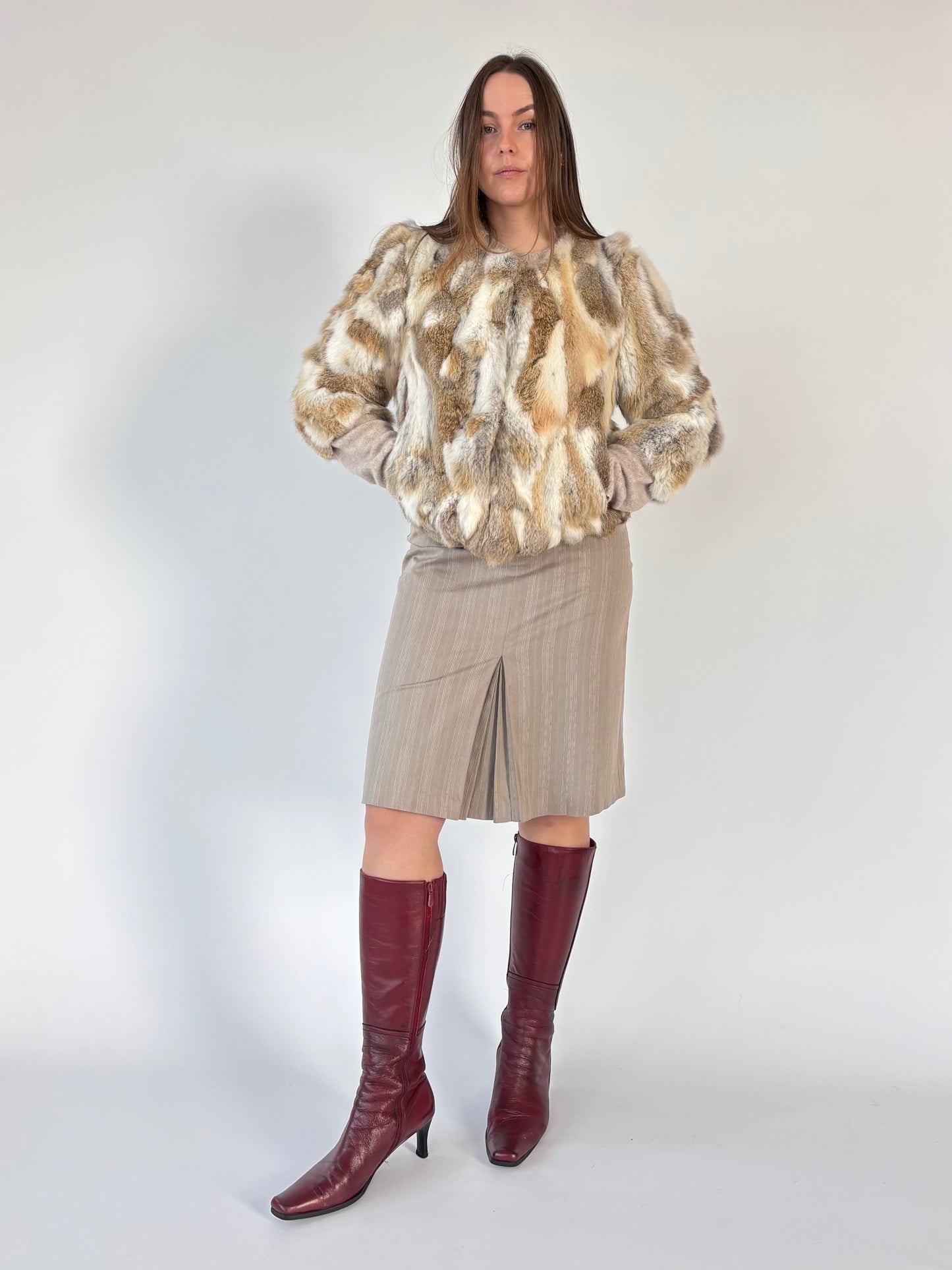 Genuine Fur Cropped Jacket