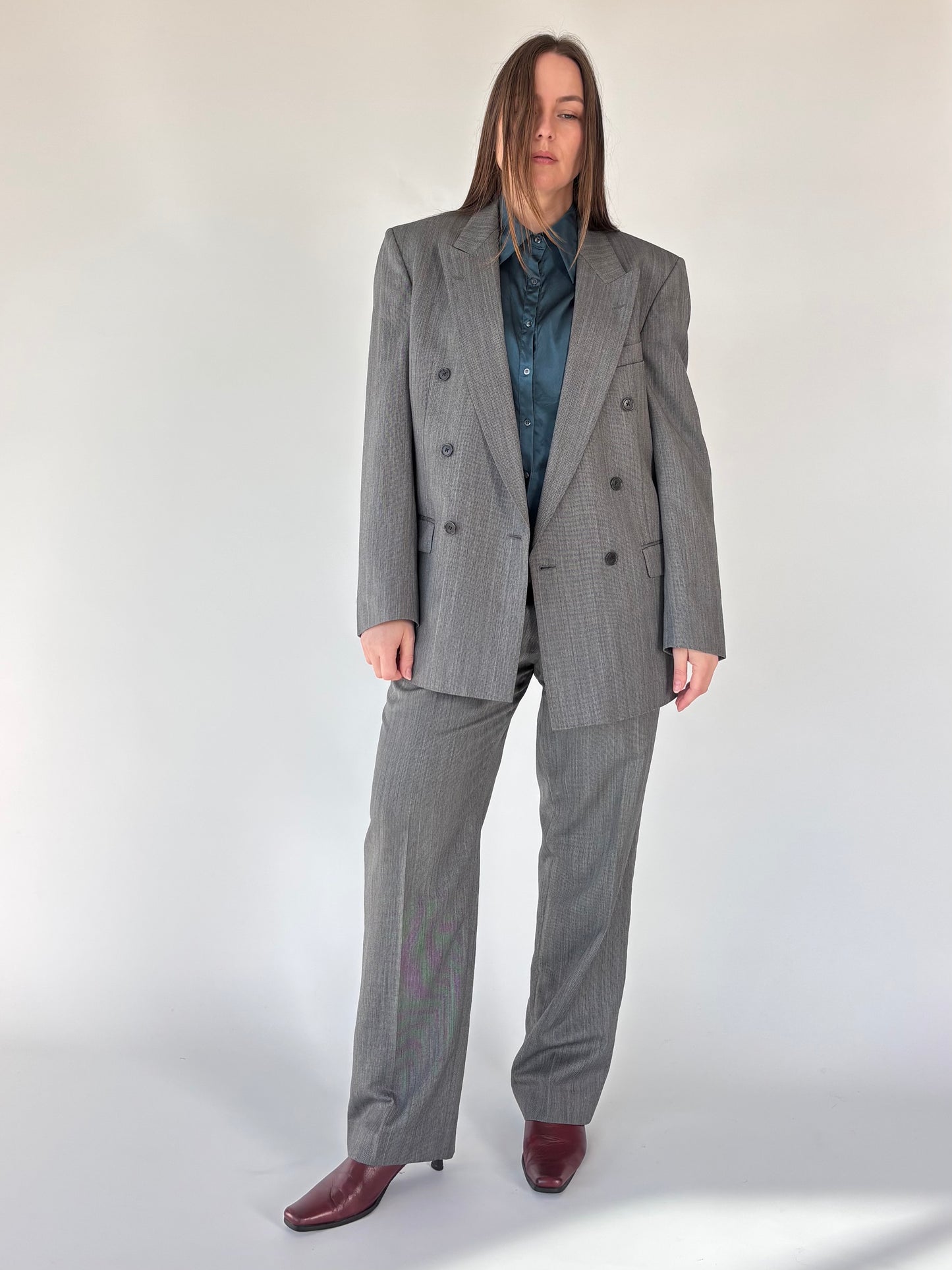 Rembrandt Wool Stripe Pant Suit