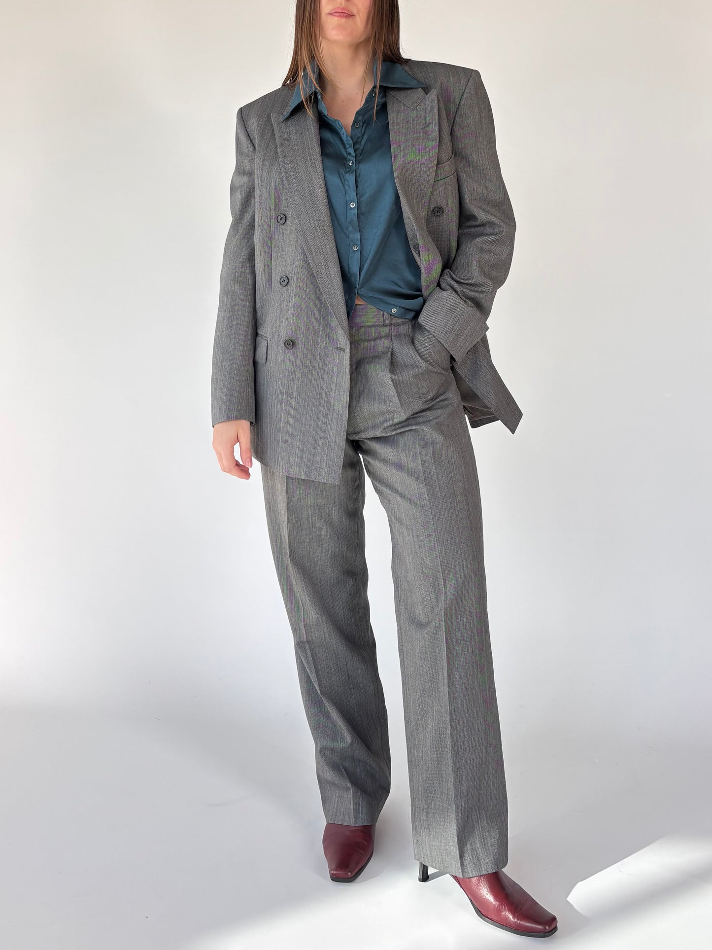 Rembrandt Wool Stripe Pant Suit