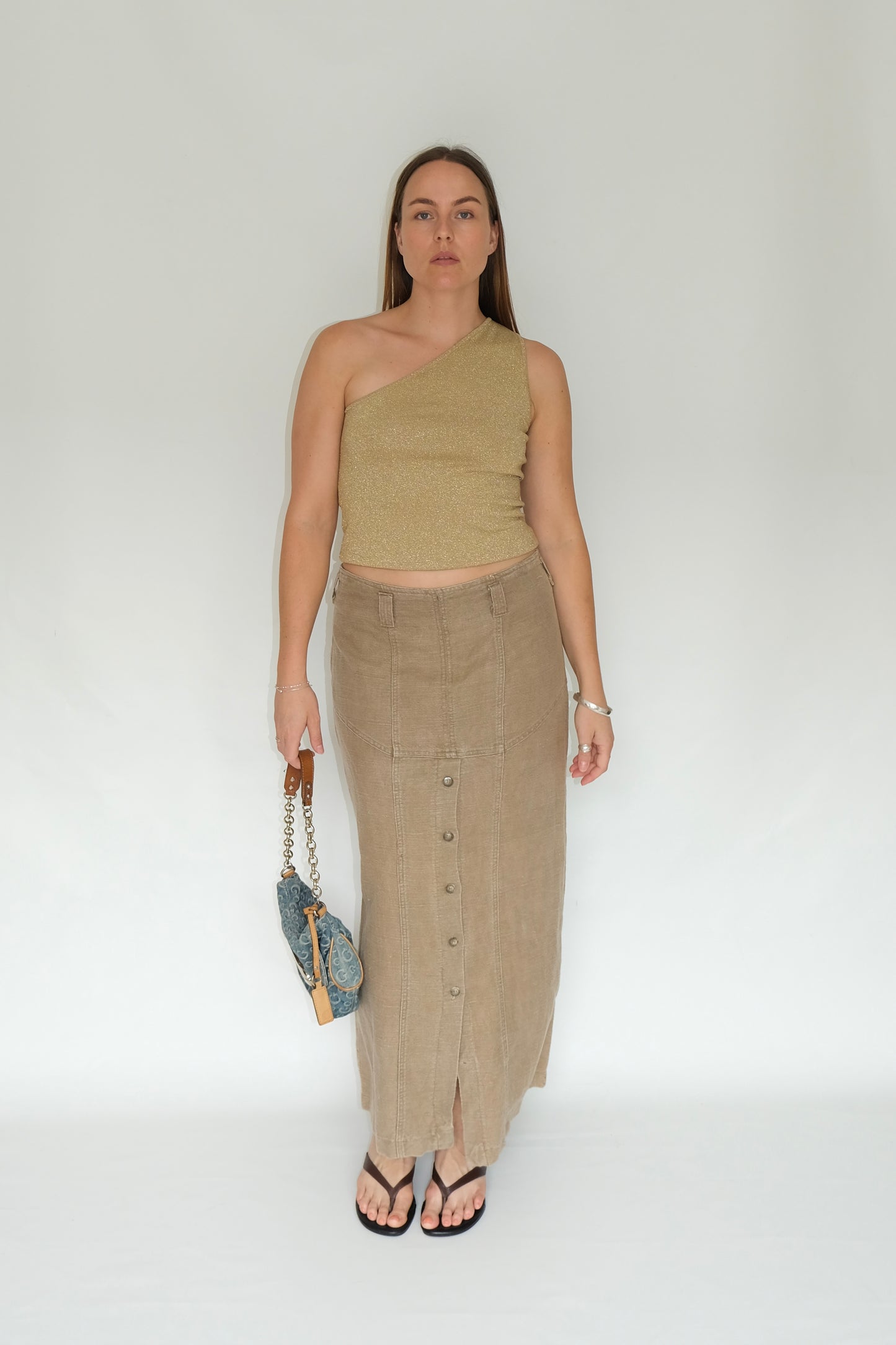 Limited Jeans Ramie Skirt